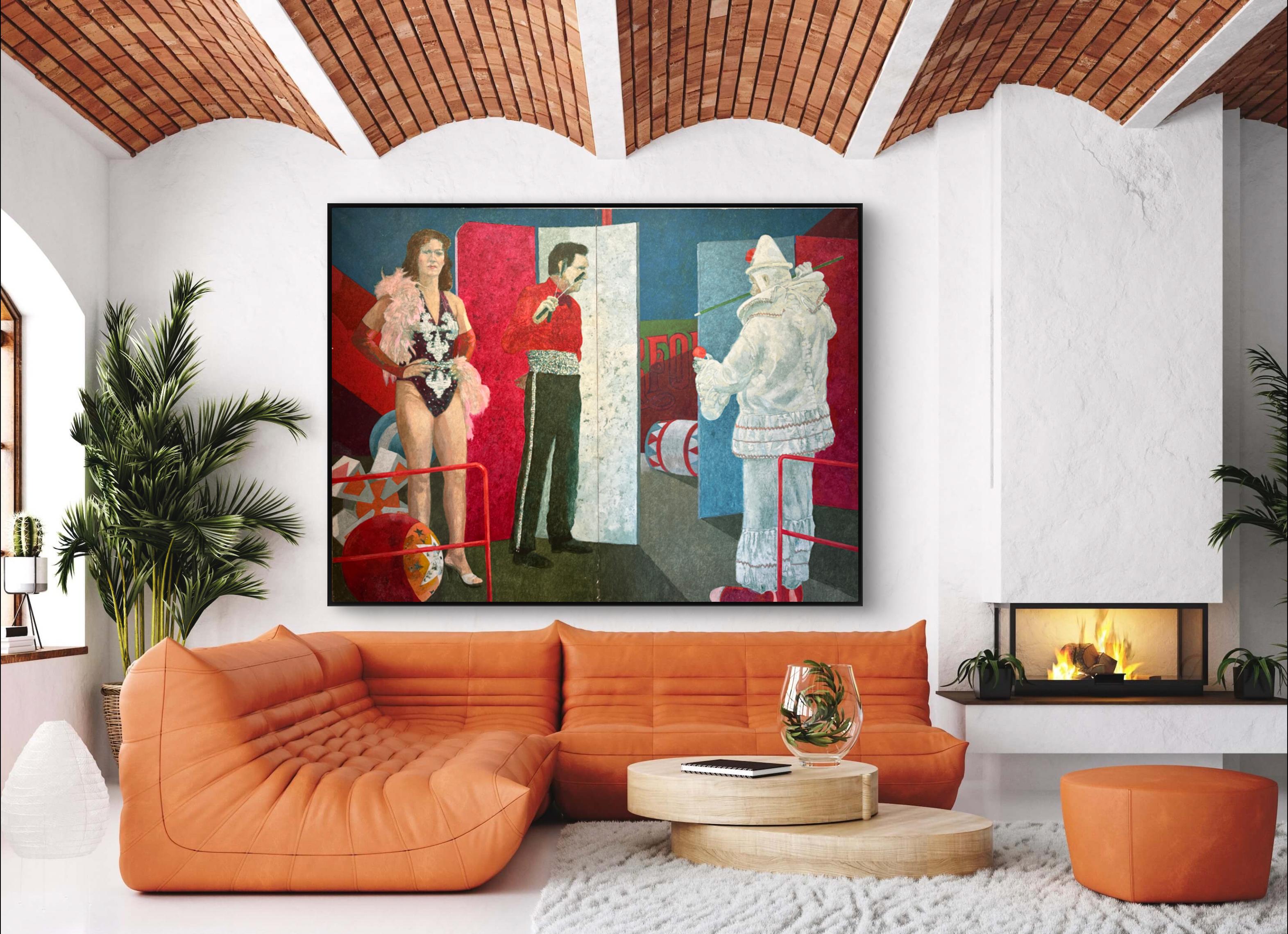 Fred, Clown, and Show Girl from Byron Burford's Circus Imagery 2