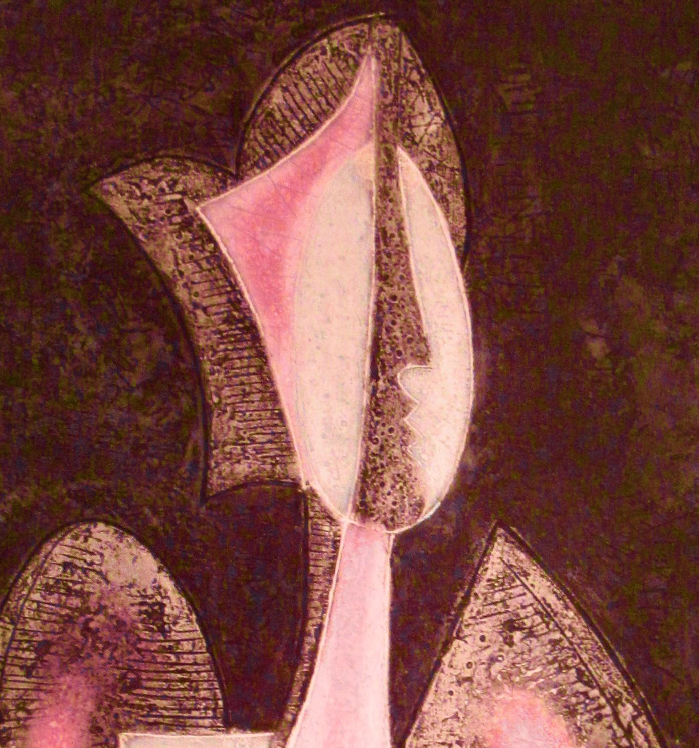 Pink Lady - Nude Print Nero di Byron Galves