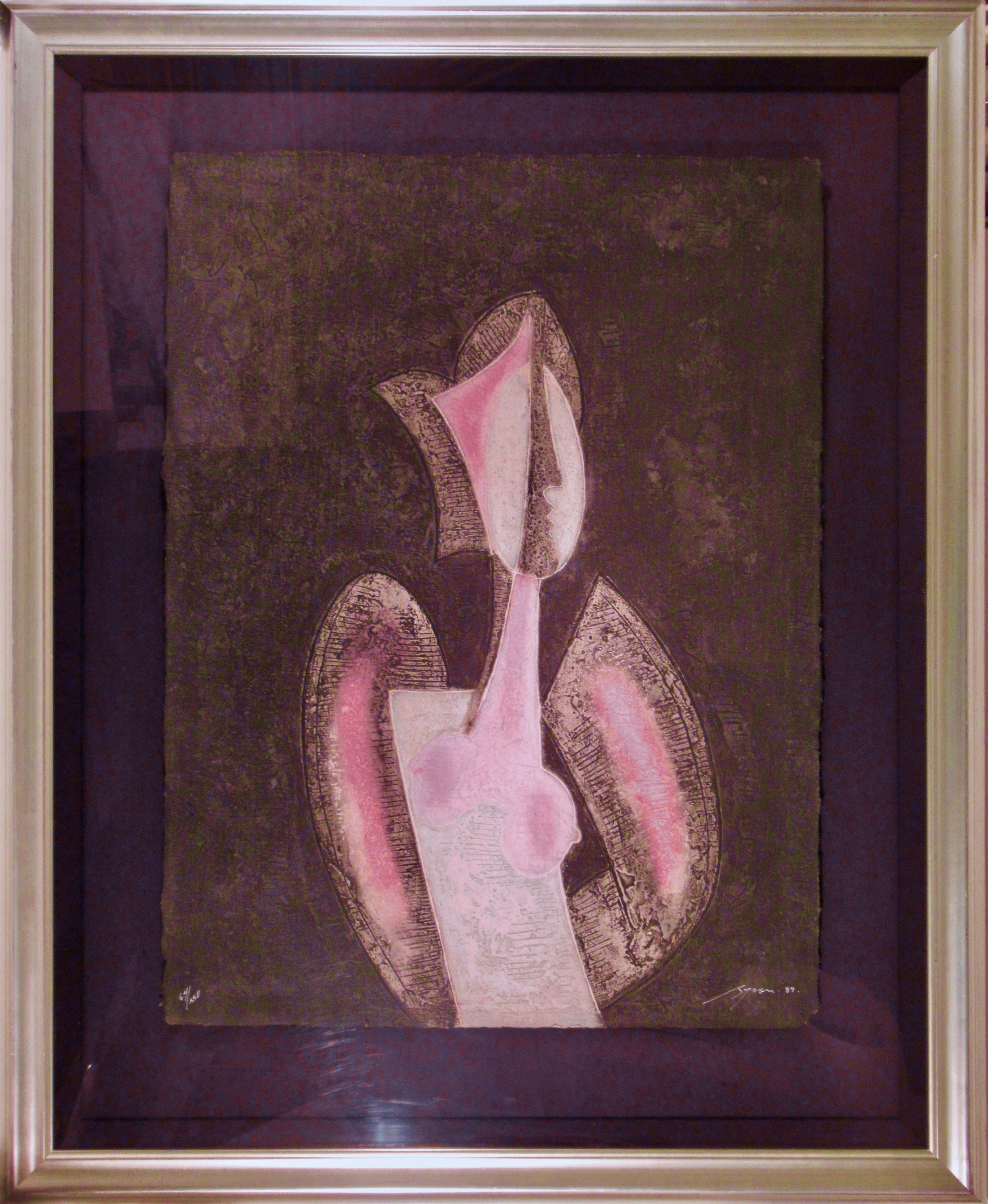 Nude Print di Byron Galves - Pink Lady