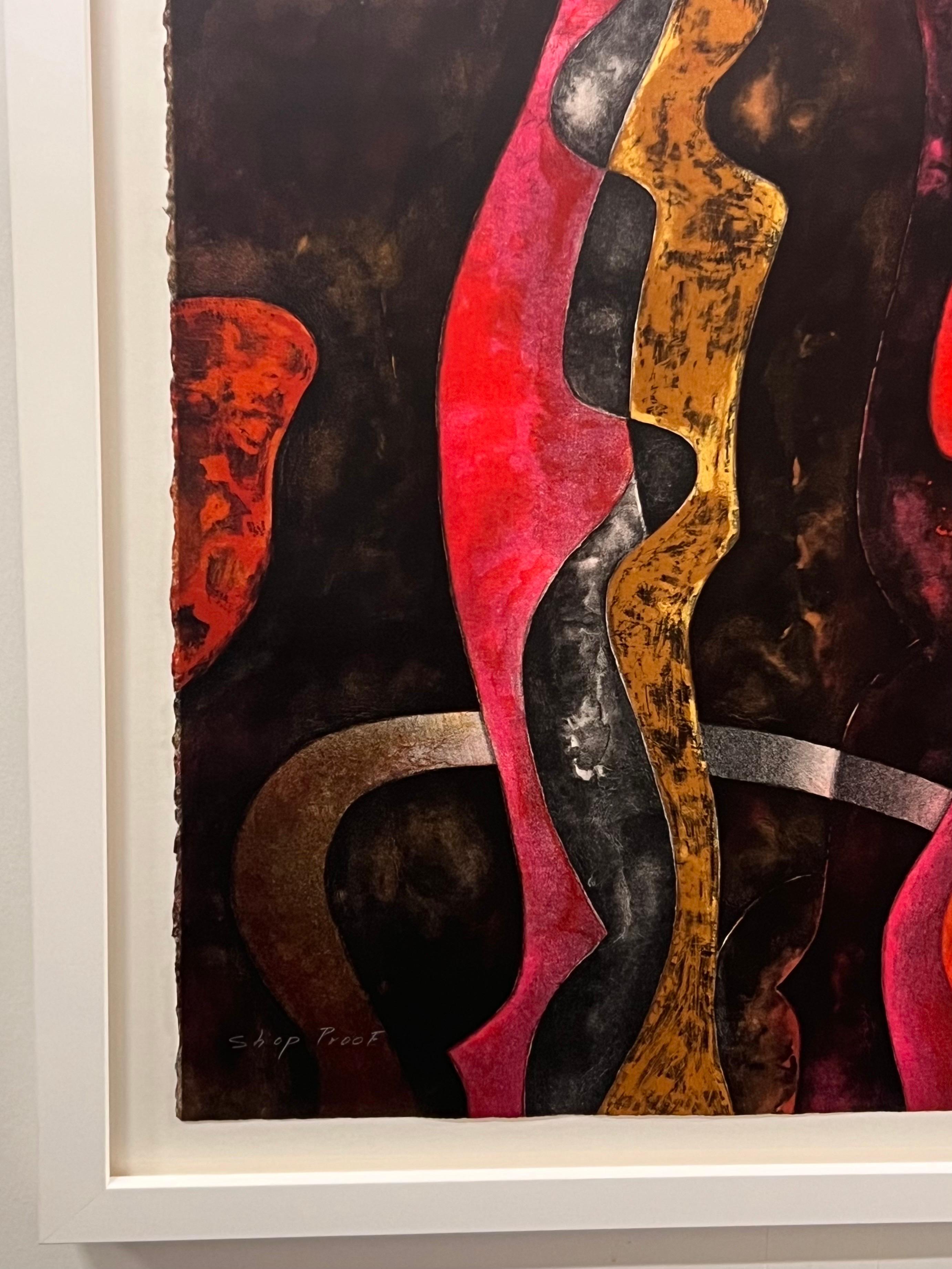This stunning lithograph titled 