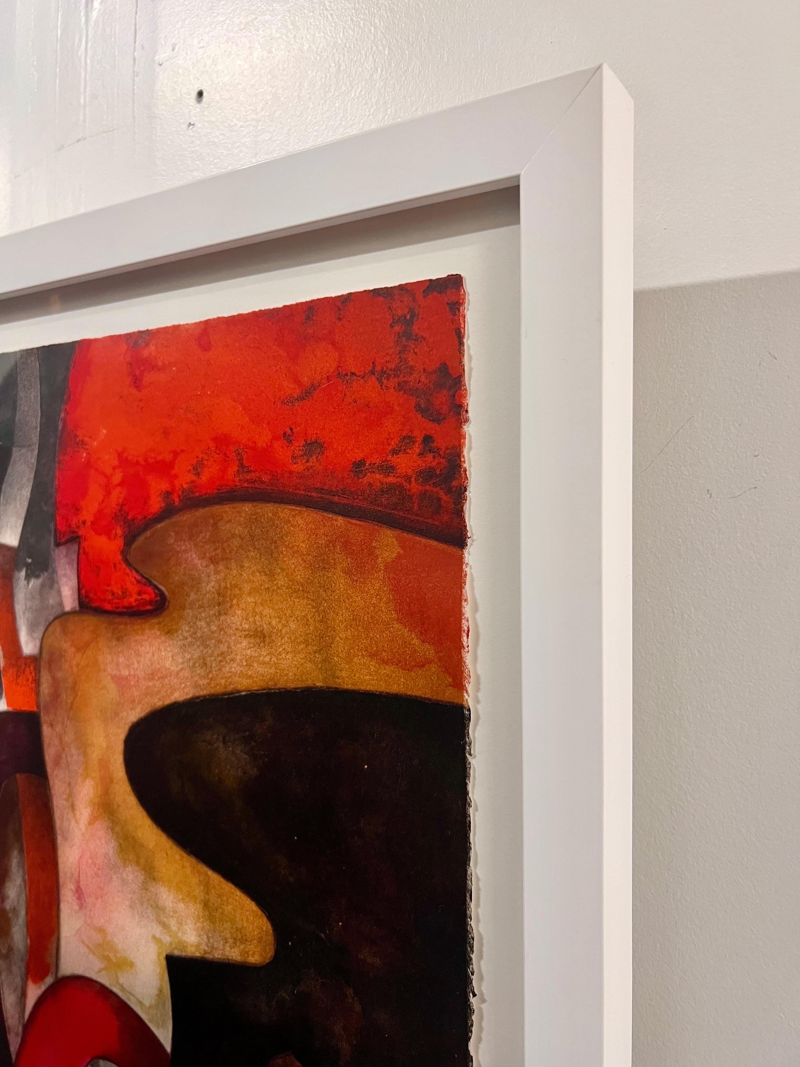 Byron Galvez Abstract Lithograph 