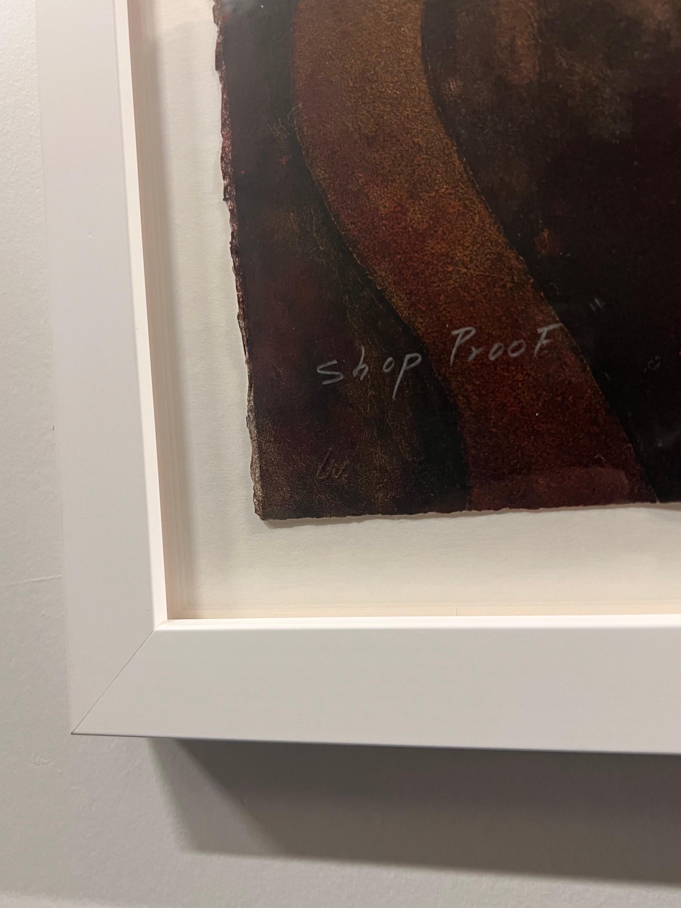 Byron Galvez Abstract Lithograph 