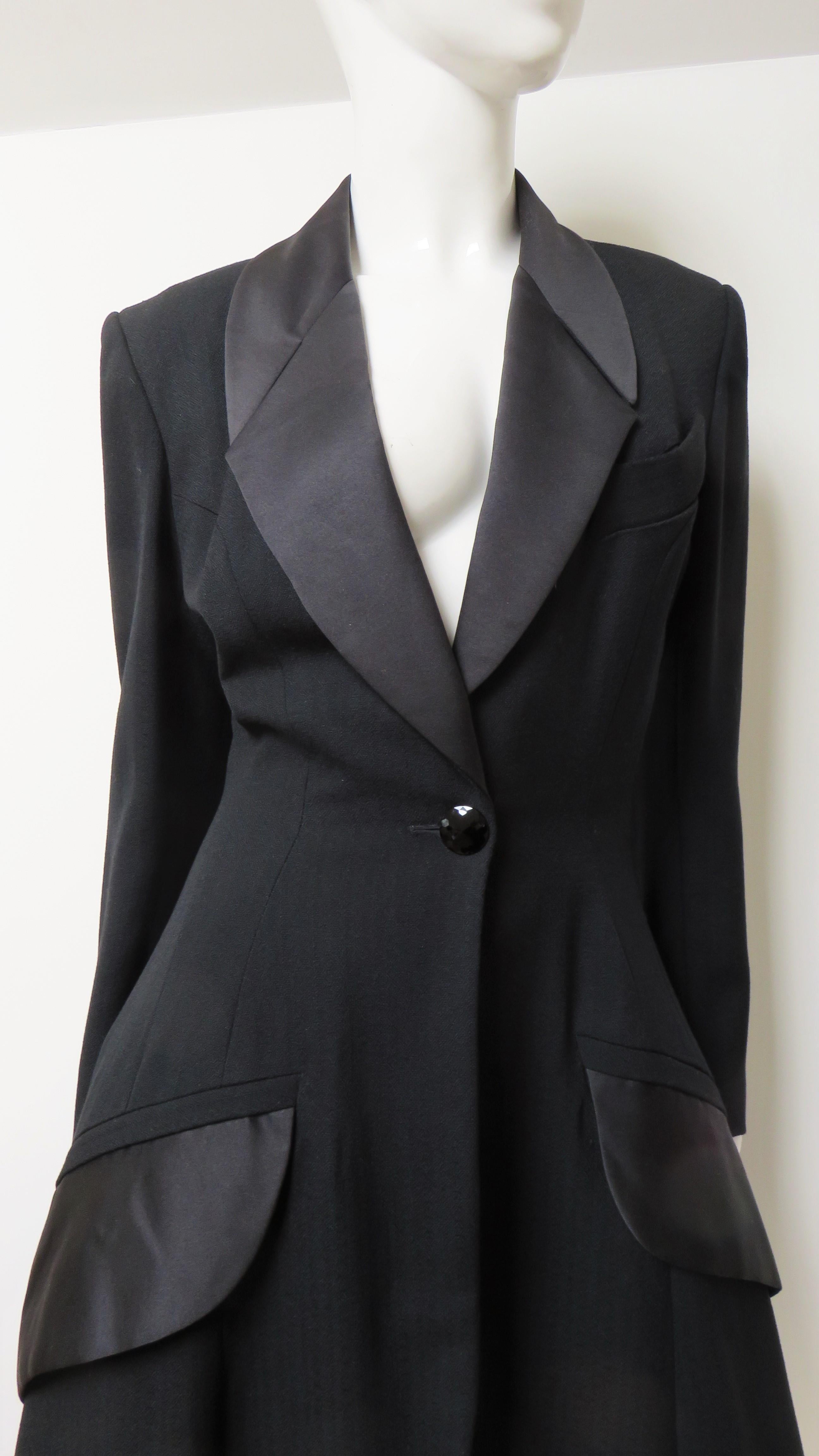 Byron Lars Legendary New 1990s Tuxedo Pants and Coat In Excellent Condition For Sale In Water Mill, NY