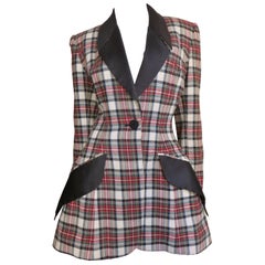 Byron Lars New Flare Plaid Jacket 1990s