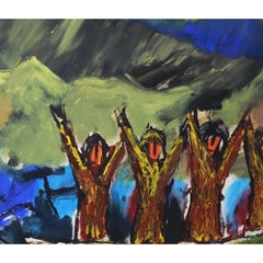 Expressionistische Malerei des kalifornischen Künstlers Byron Randall