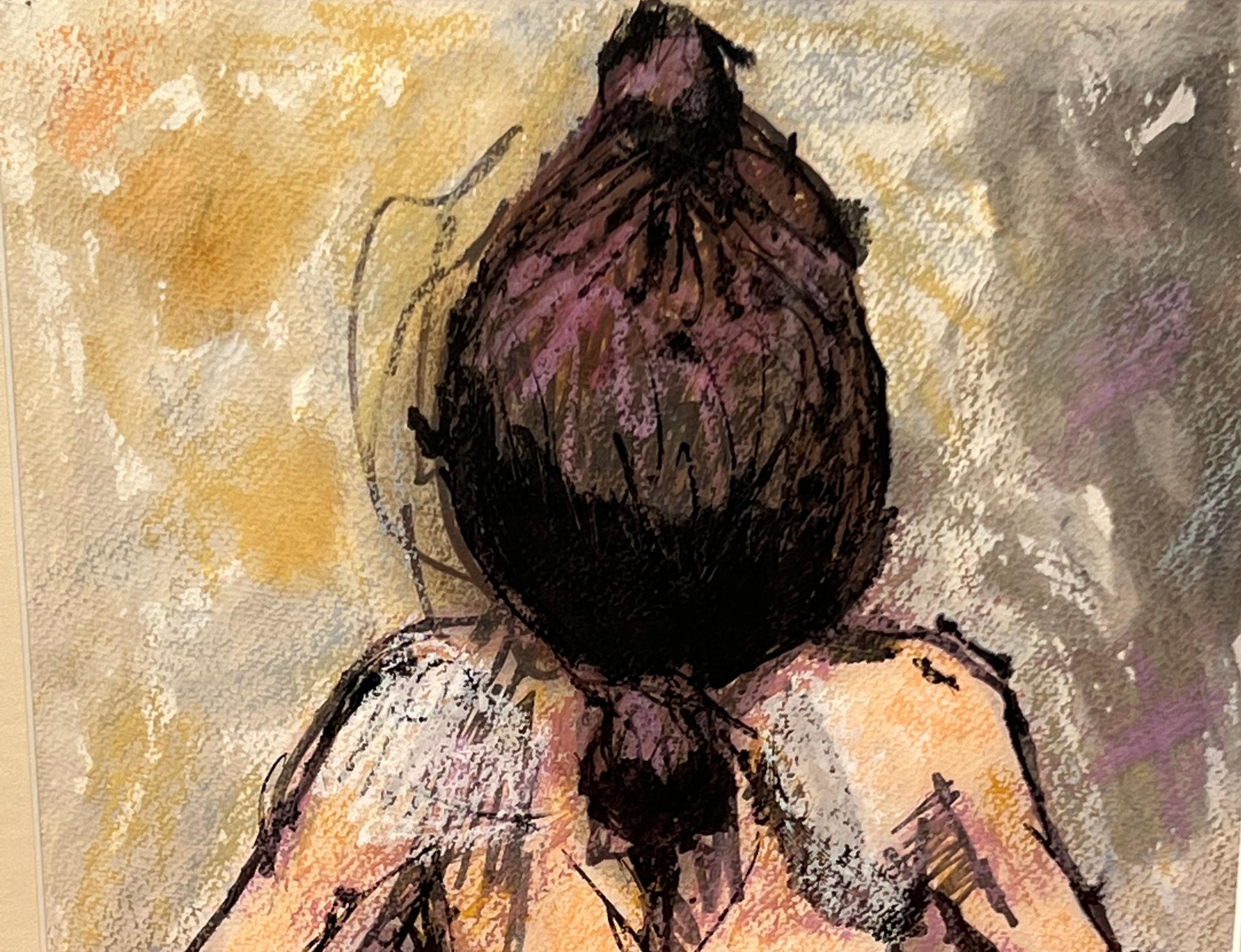 Nudo moderno a tecnica mista di Byron Randall #2 in vendita 3