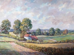 Byron Winston Warmby (1902-1978) - Signiert 1967 Öl, Landschaft im Landhausstil