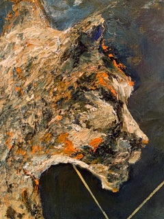 'The Leopards' by Byron Z. Tripp - Large Striking Wildlife Leopard Painting