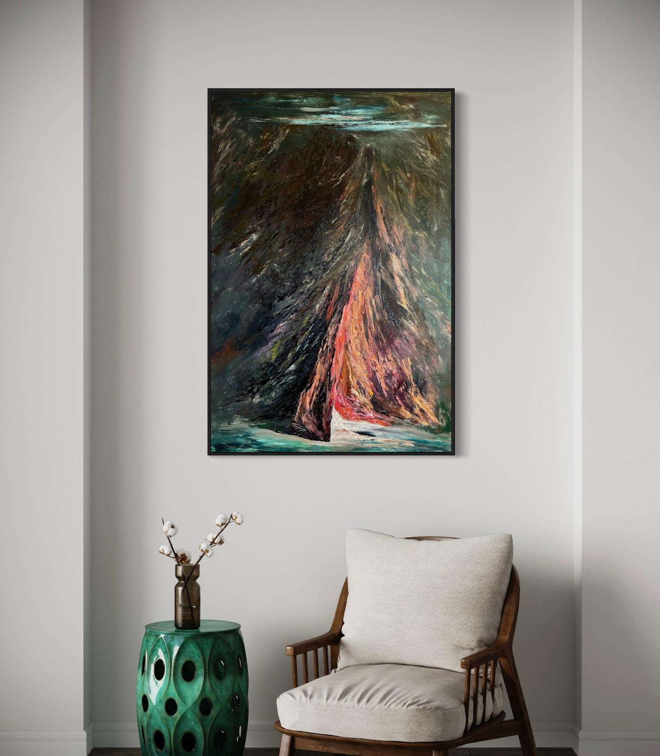 „Passage of Dreams“ von Byron Z. Tripp – Traumhaftes surrealistisches Meereslandschaftsgemälde – Painting von Byron Z Tripp