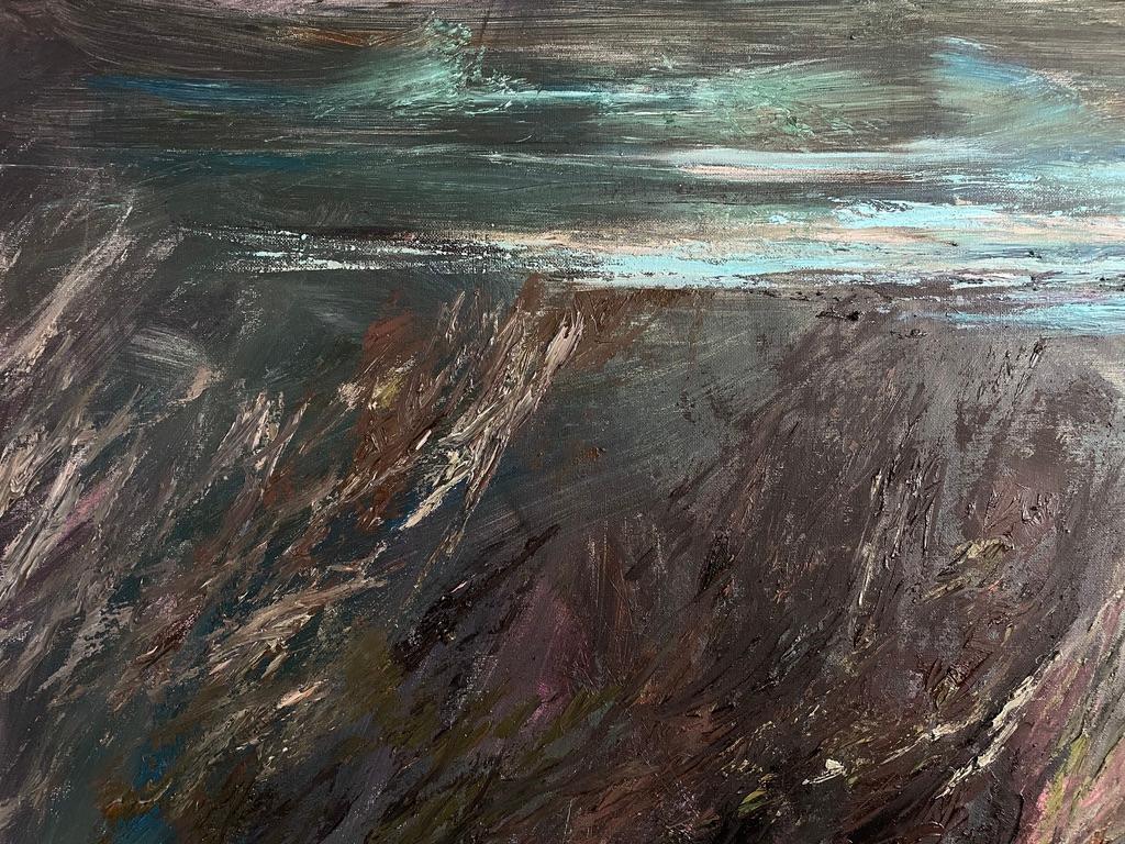 „Passage of Dreams“ von Byron Z. Tripp – Traumhaftes surrealistisches Meereslandschaftsgemälde (Schwarz), Landscape Painting, von Byron Z Tripp