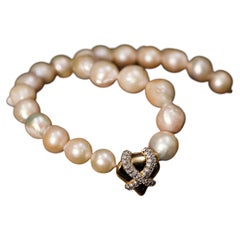 BYTELLI Ethereal Bloom Baroque Pearl Diamond Gold Necklace