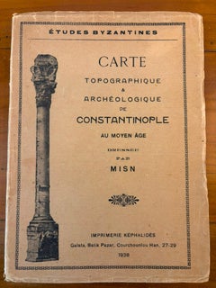 Byzance–Constantinople: Archaeological & Topographical Map, MISN, 1938