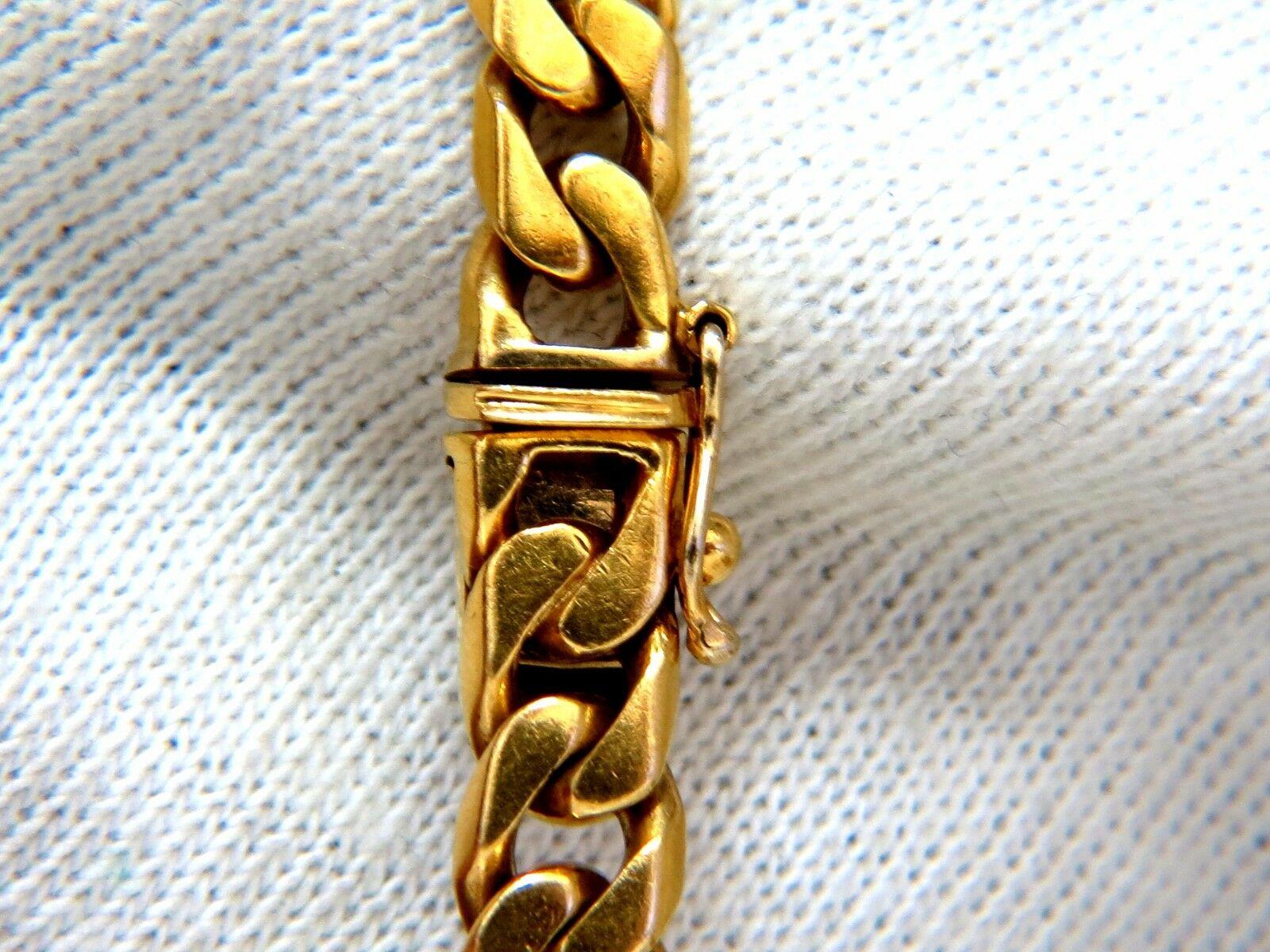 Byzantine Ancient Coin 6.00ct Diamonds Cuban Link Necklace 18kt 2