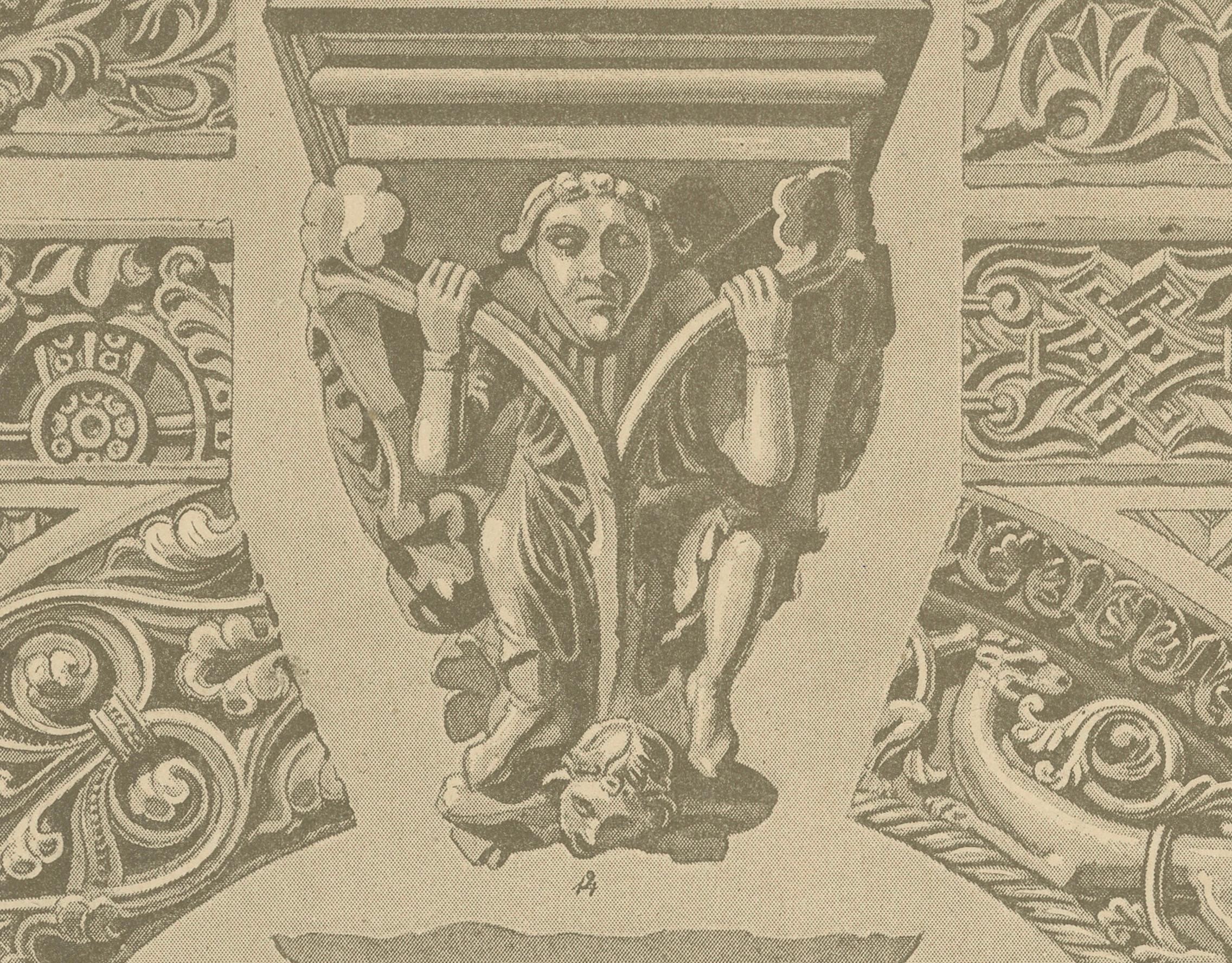 Byzantine and Romanesque Architectural Elements, Ornamentenschatz, 1887

Description:

This print by H. Dolmetsch is part of the 