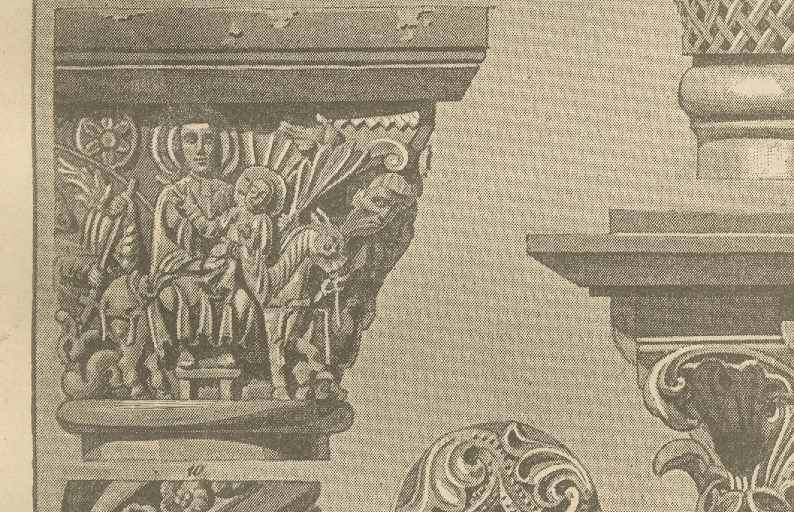Byzantinischer und römischer architektonischer Ornamentdruck von H. Dolmetsch, 1887 im Angebot 1