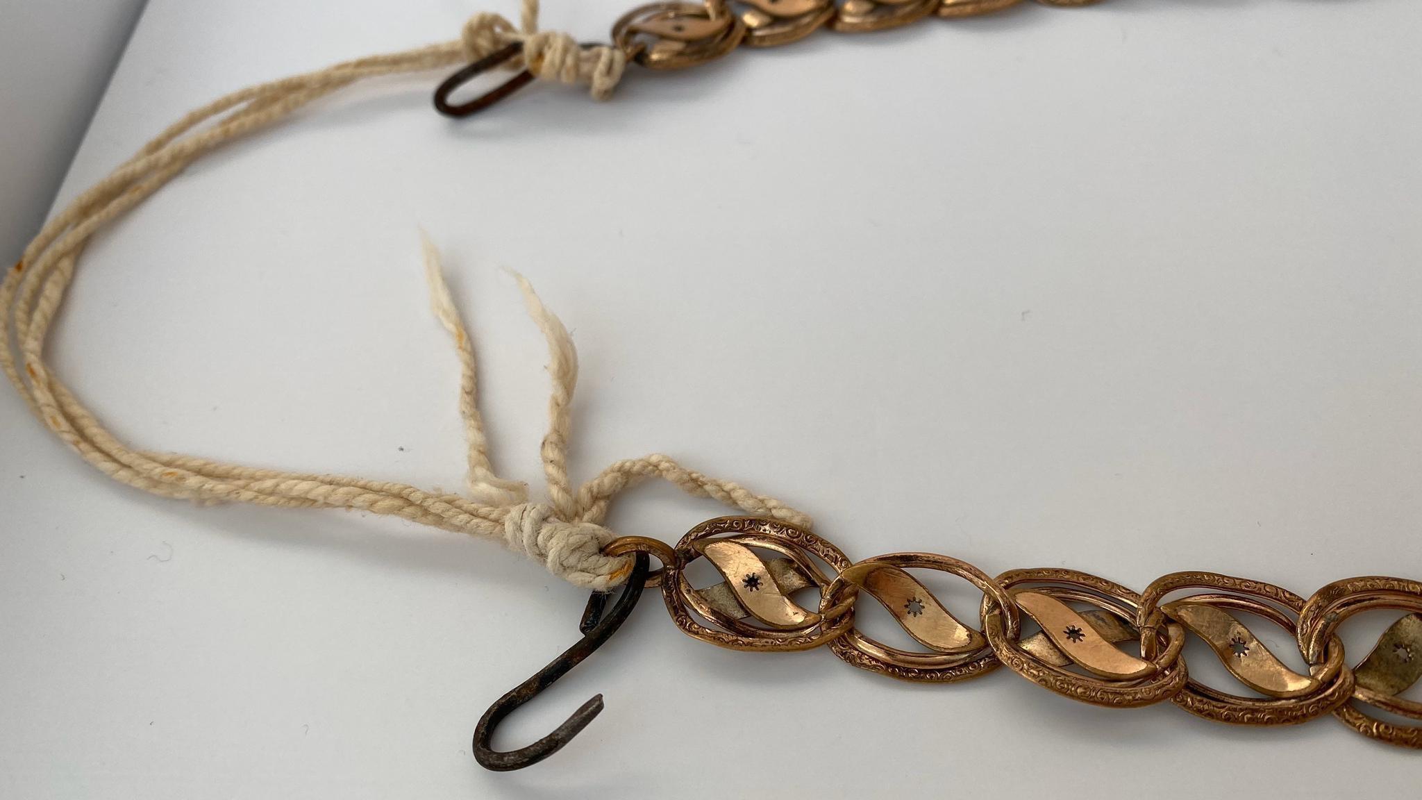 Classical Greek Byzantine Antique Necklace Golden Jewelery