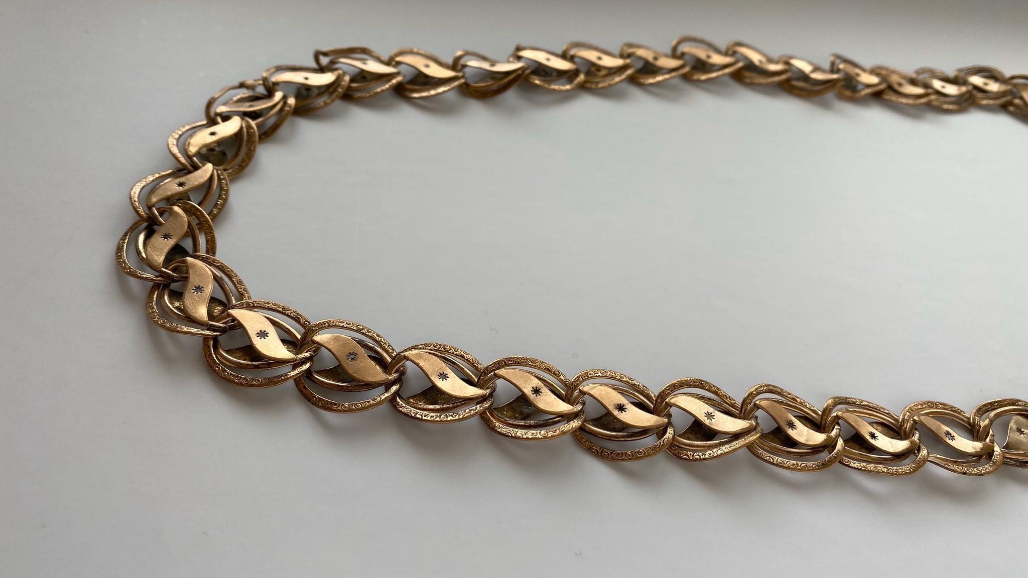 Bulgarian Byzantine Antique Necklace Golden Jewelery