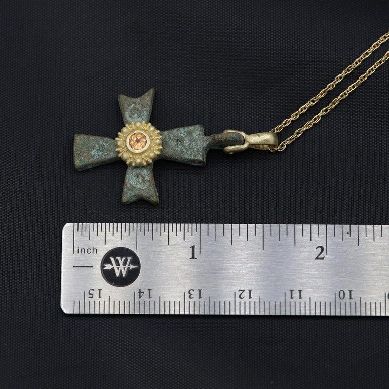 antique byzantine cross