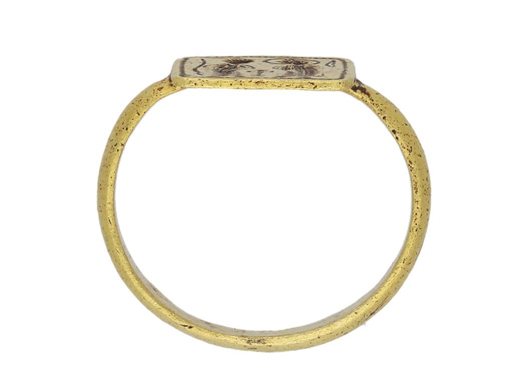 Anillo de compromiso bizantino, s. VII-VIII d.C. Bizantino