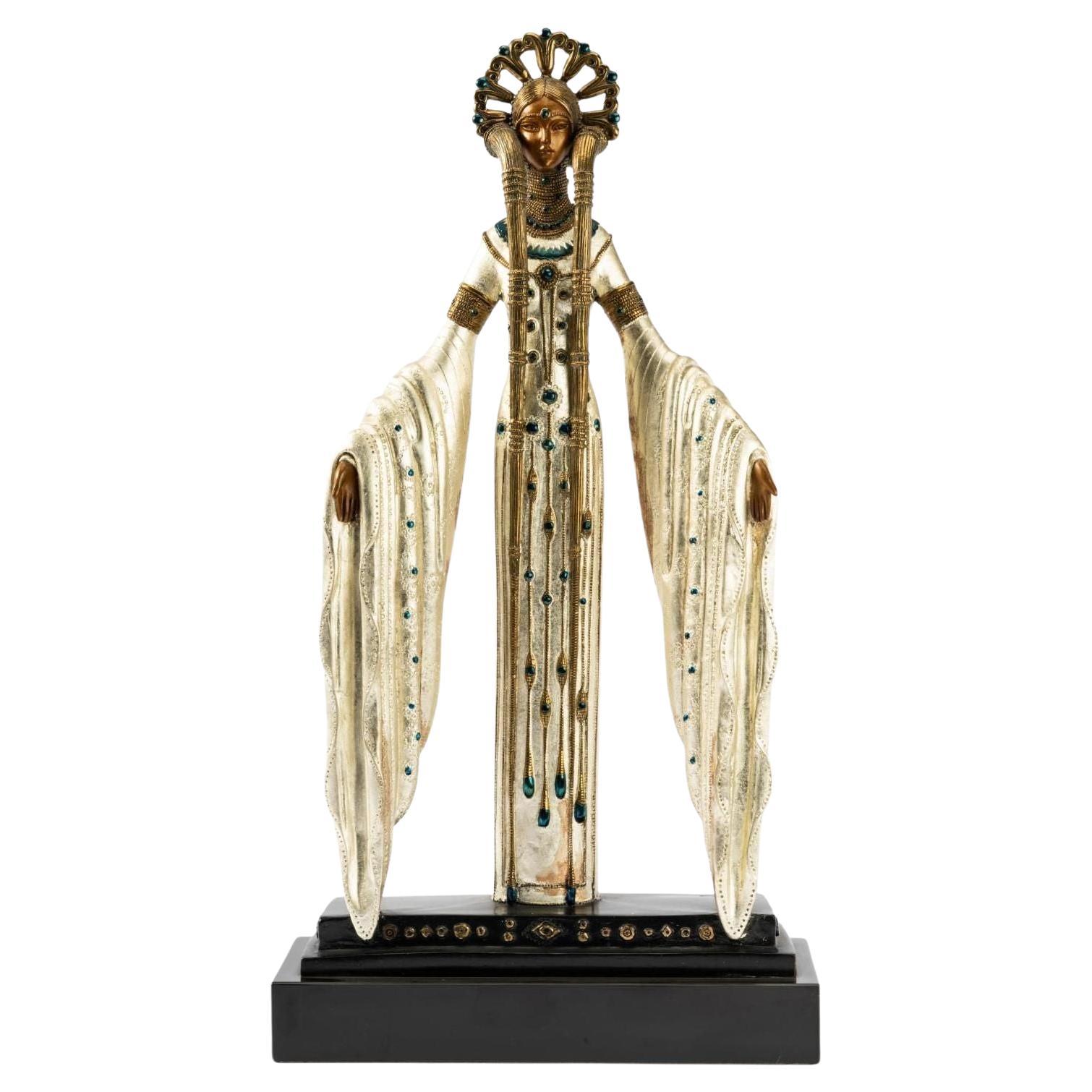 Escultura de bronce "Bizantina" de Erté, 1987