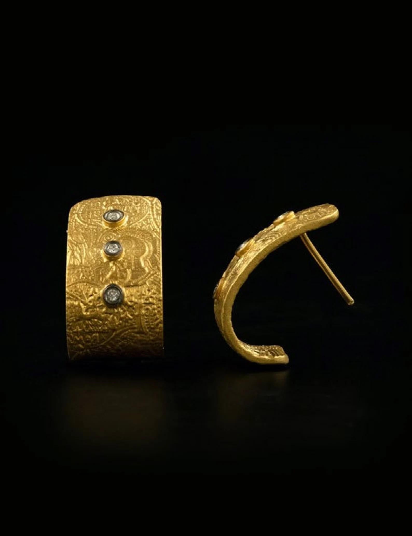 24kt gold earrings
