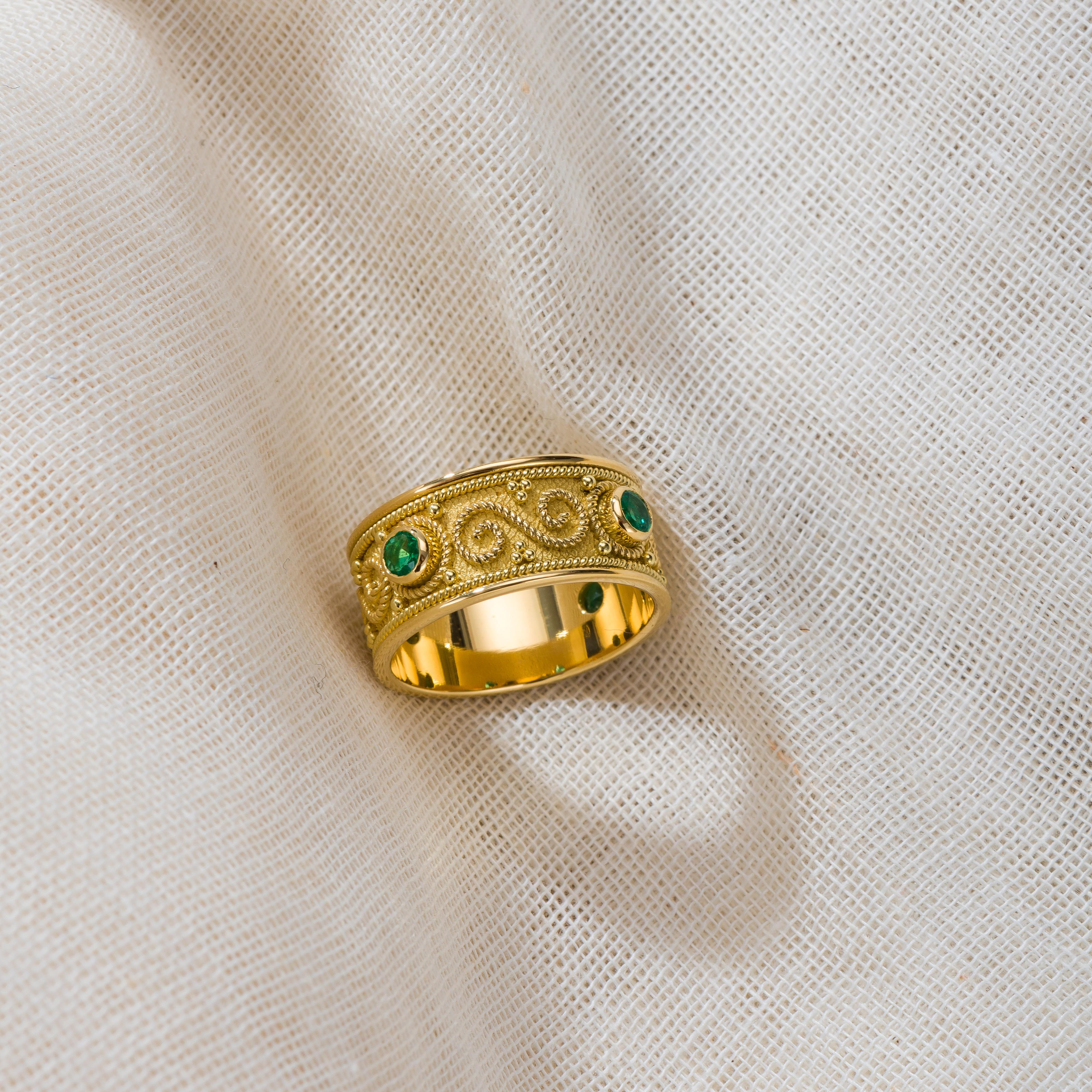Byzantine Emerald Ring For Sale 1