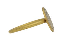 Byzantine Gold Icon Ring, circa 6th-10th Century