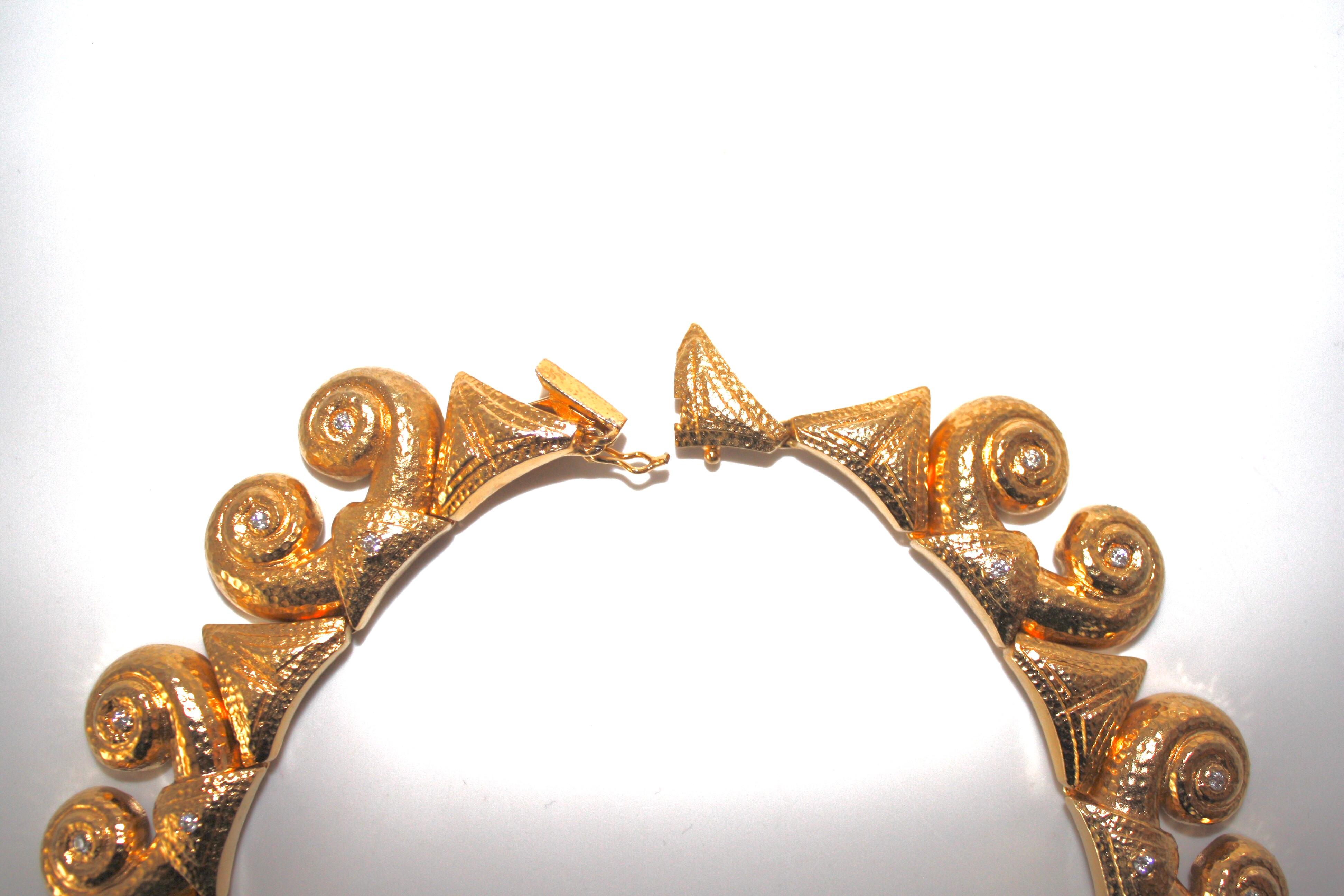Byzantine Gold Necklace In New Condition In Virginia Beach, VA