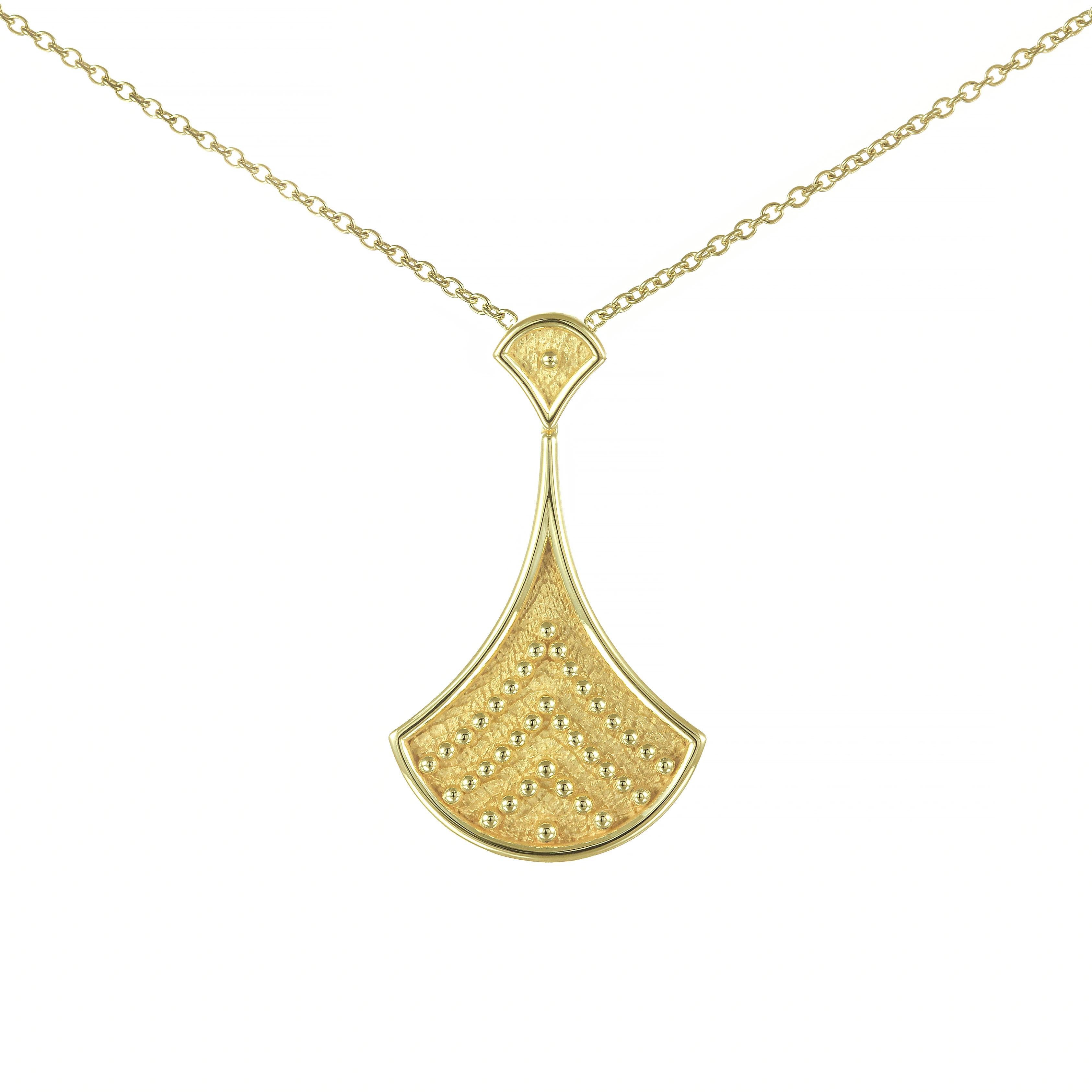 Women's Byzantine Gold Pendant with Granulations For Sale