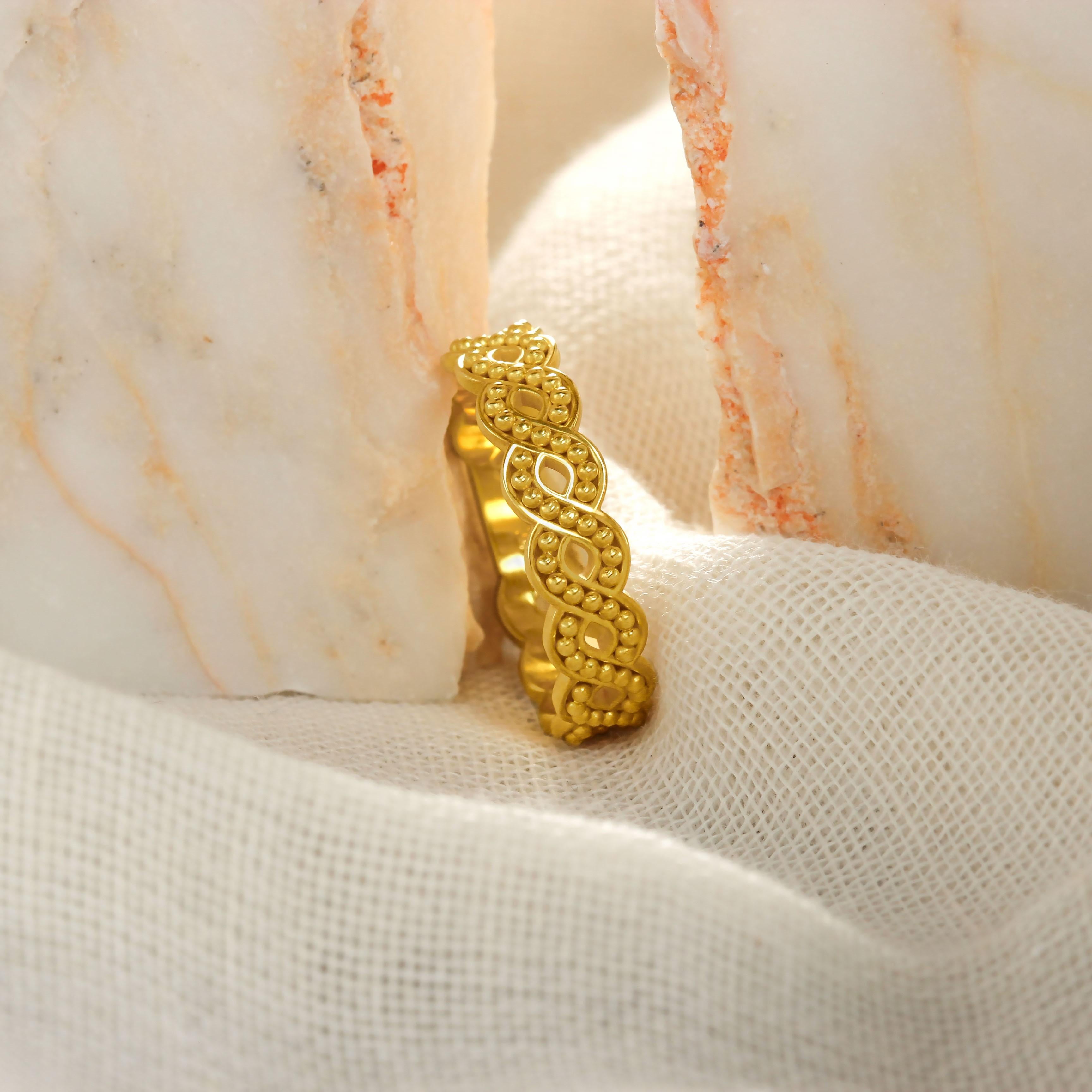 Byzantine Gold Ring with Granulations For Sale at 1stDibs