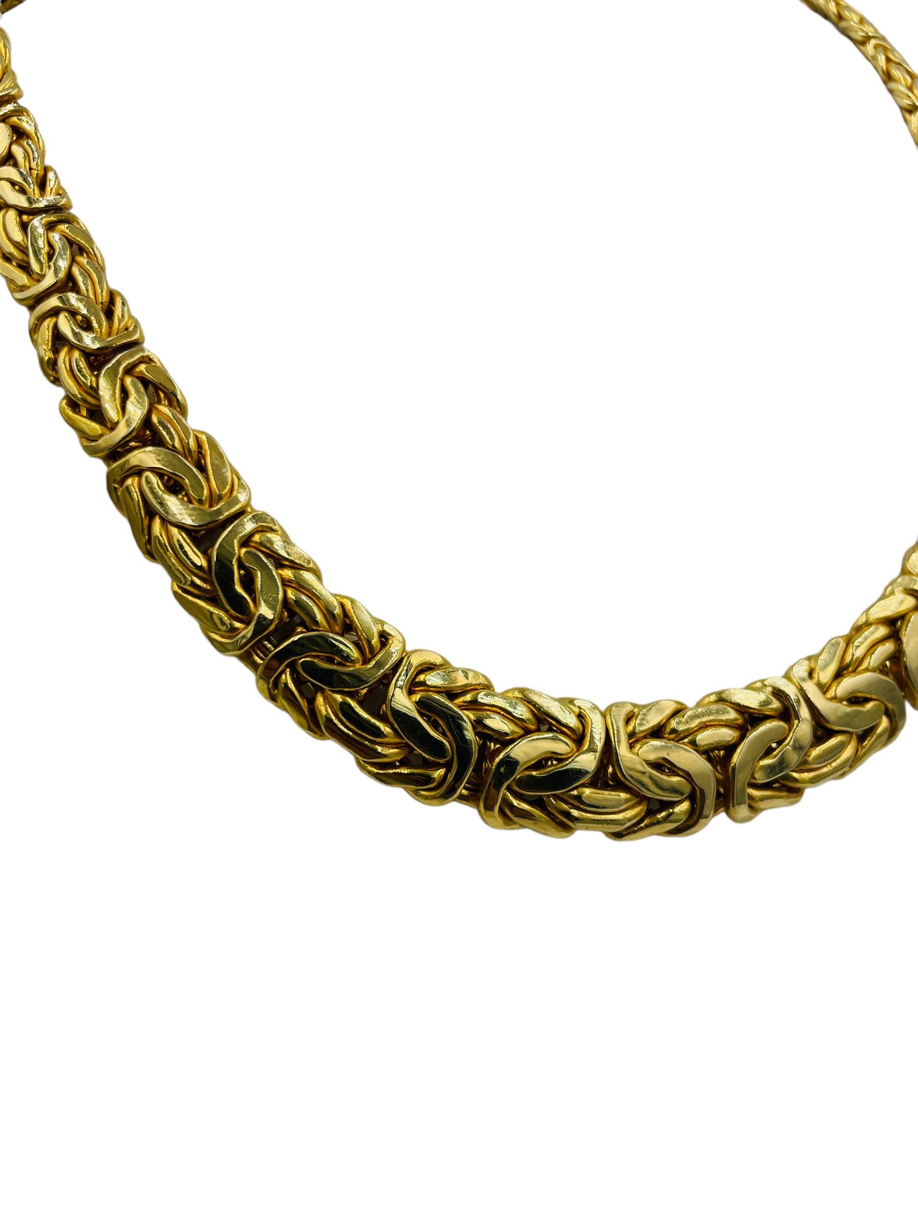 Buy 10k Gold Necklace Byzantine Box Chain 6mm 18 30 Real 10kt Yellow Gold,  Lobster Online in India - Etsy