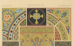 Byzantine Motifs Print – Antique Religious & Architectural Patterns, 1869
