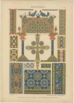 Byzantine Ornamental Art from Ornamentenschatz, 1887