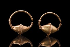 Byzantine Pair of Electrum Earrings