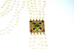 GEMOLITHOS Byzantine Style and Culttured Pearl Long Necklace