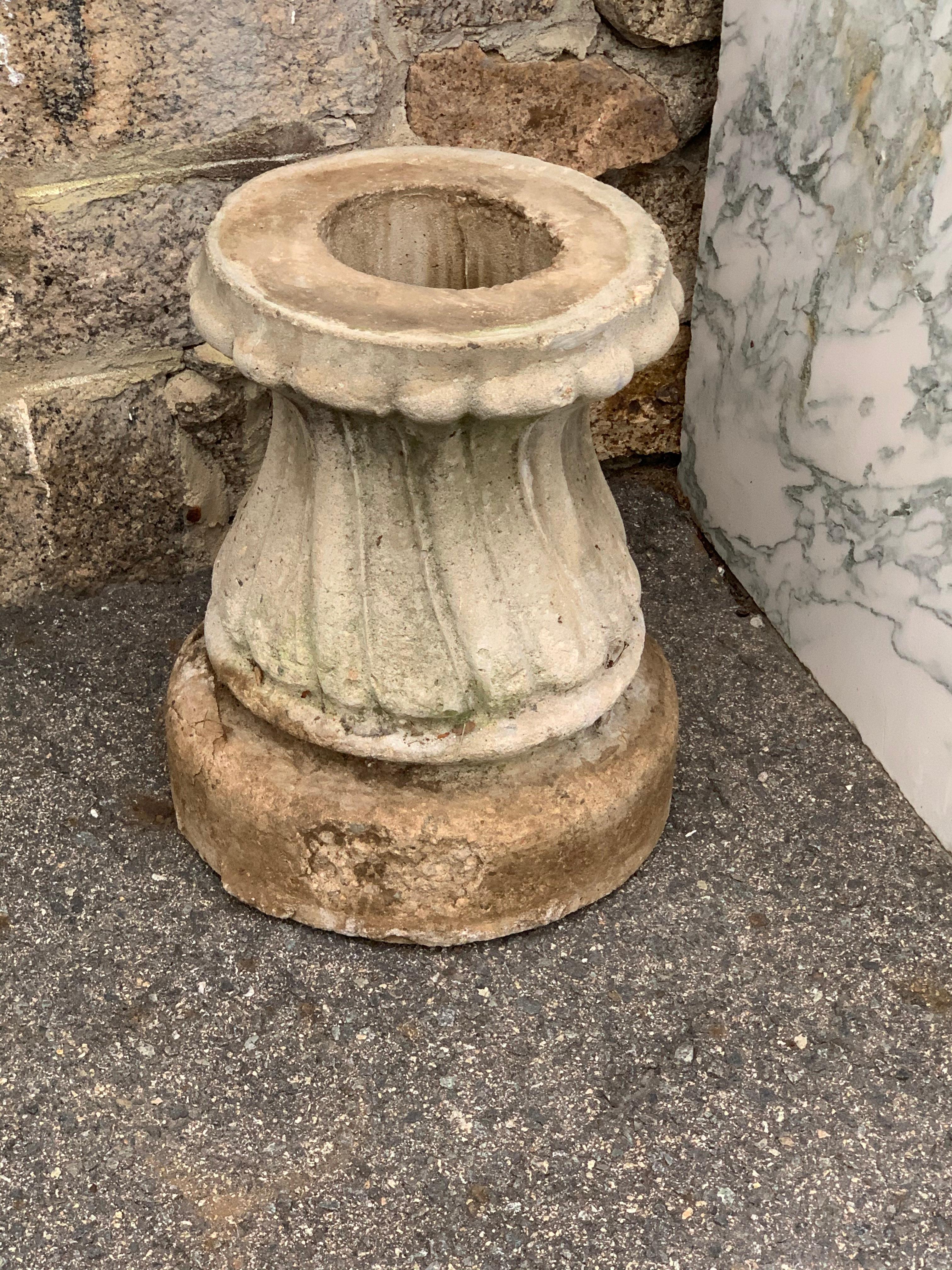 Medieval Byzantine Style Marble Baptismal Font on Later Stand For Sale