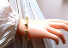 Byzantine Style Three Arched Bracelet 18kt 24.8 Grams 7 inch*