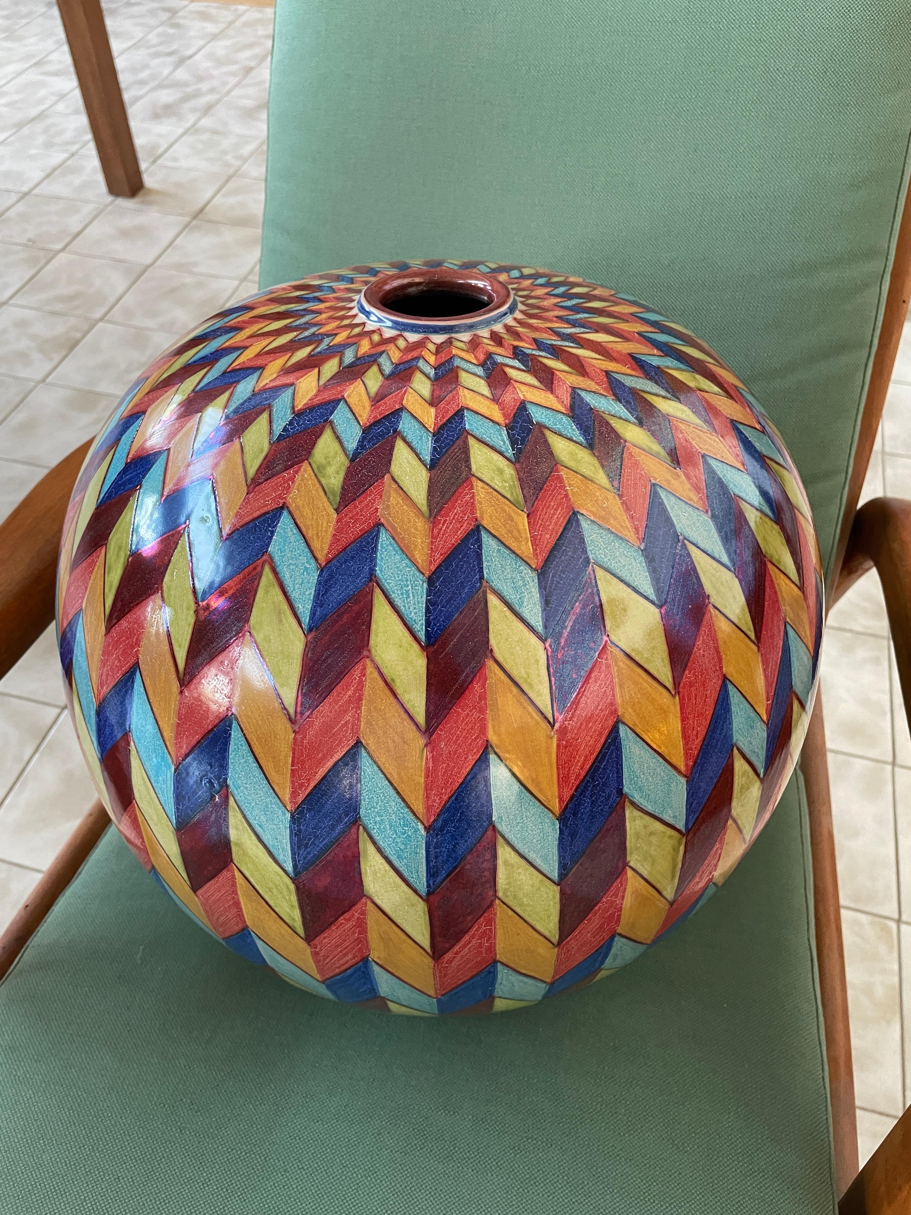 Tarro de Luna Bizancio Cerámica Pintada a Mano Italia Contemporáneo, Siglo XXI en venta 4