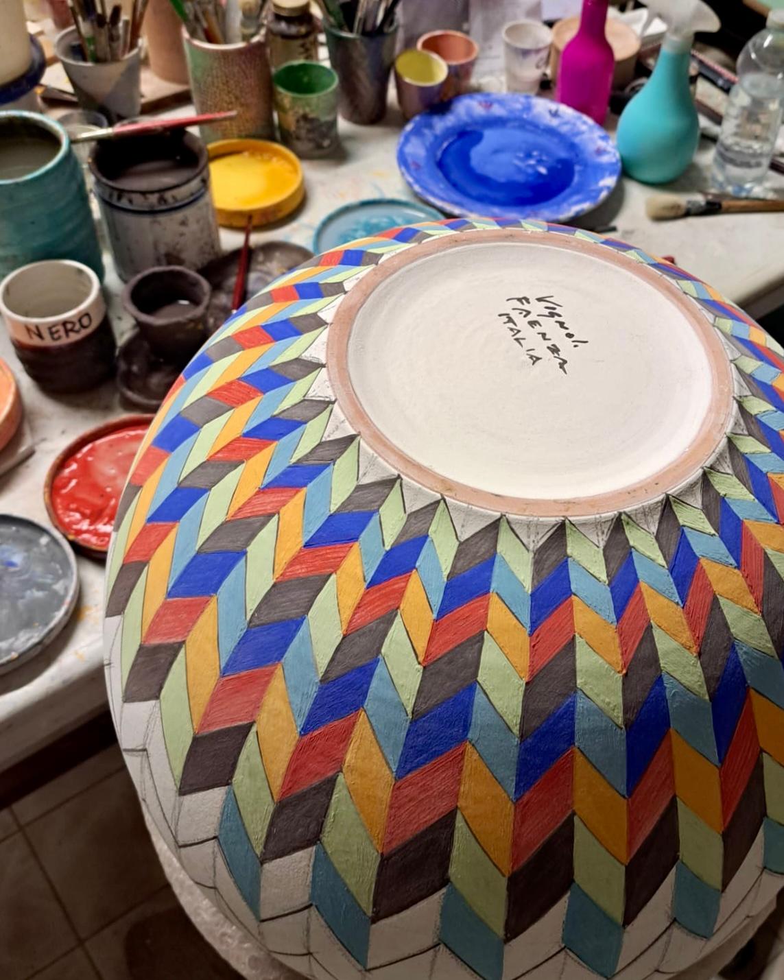 Tarro de Luna Bizancio Cerámica Pintada a Mano Italia Contemporáneo, Siglo XXI en venta 6