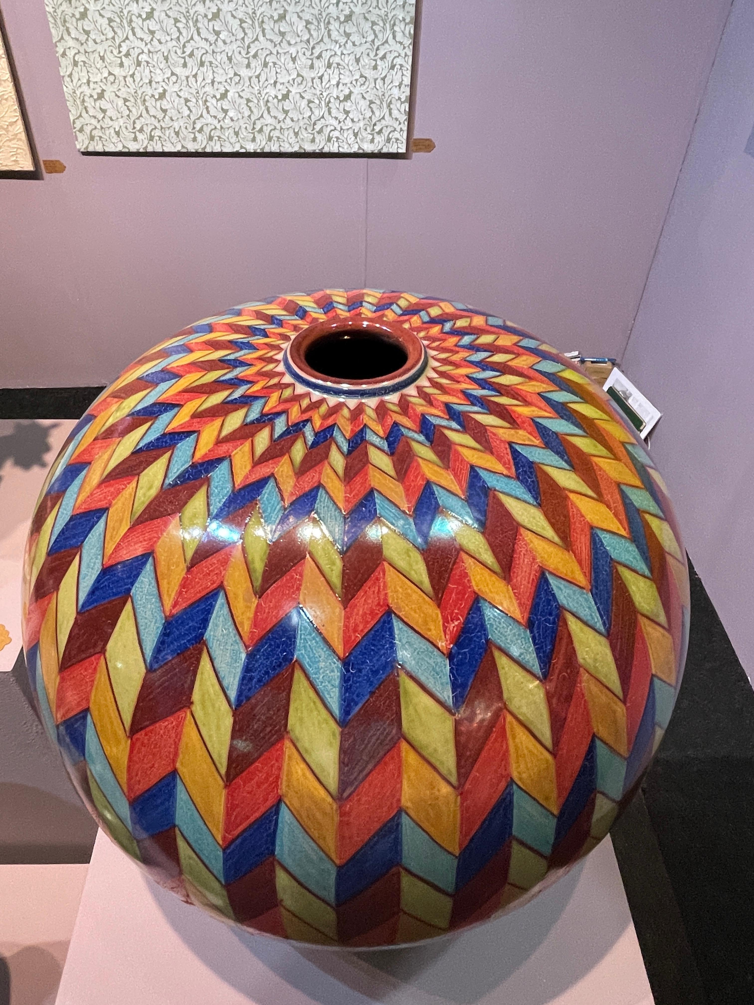 Tarro de Luna Bizancio Cerámica Pintada a Mano Italia Contemporáneo, Siglo XXI Cerámico en venta