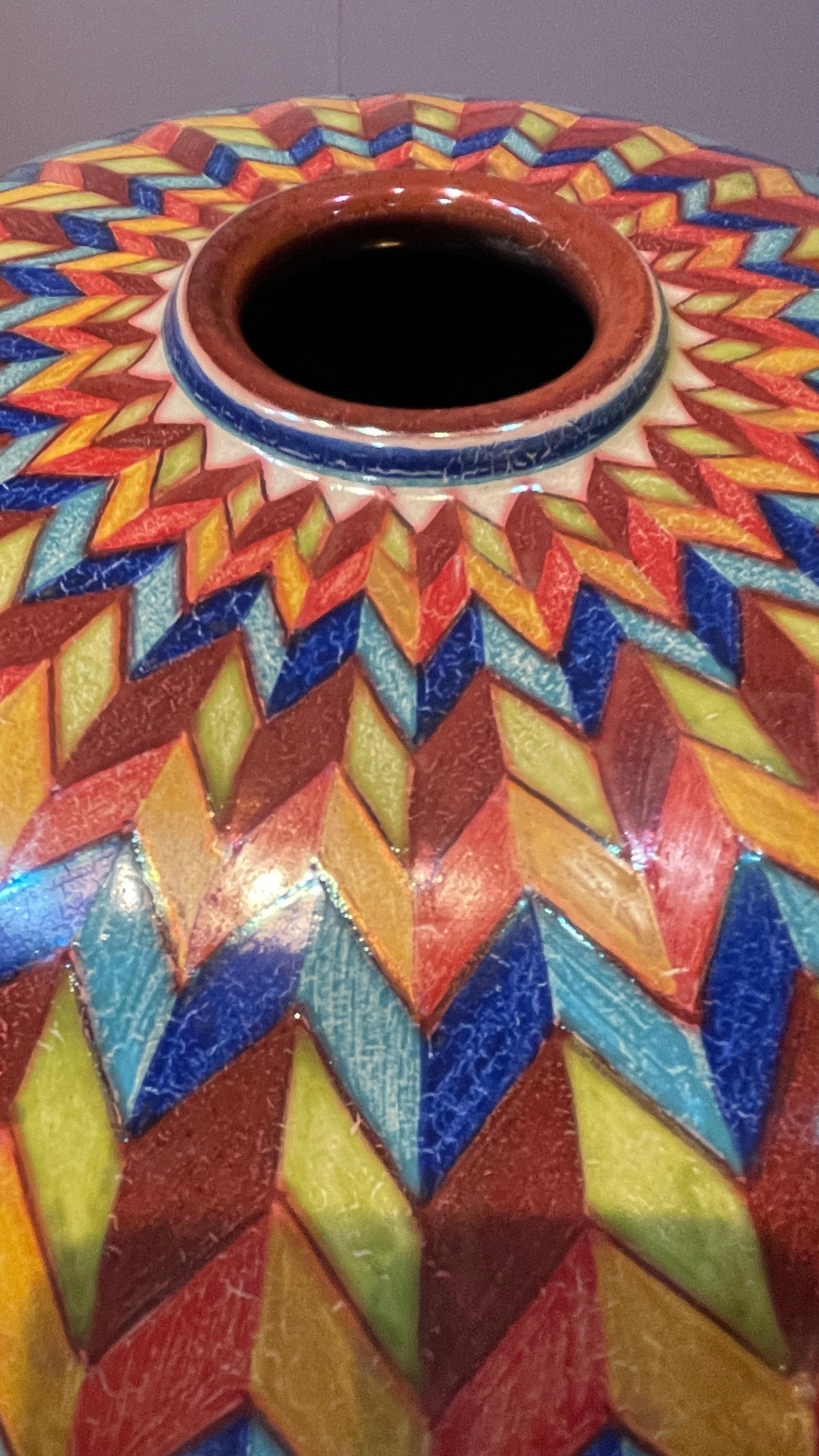 Tarro de Luna Bizancio Cerámica Pintada a Mano Italia Contemporáneo, Siglo XXI en venta 1