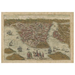 Byzantium Nunc Constantinopolis - Braun & Hogenberg Ansicht von Istanbul, 1572