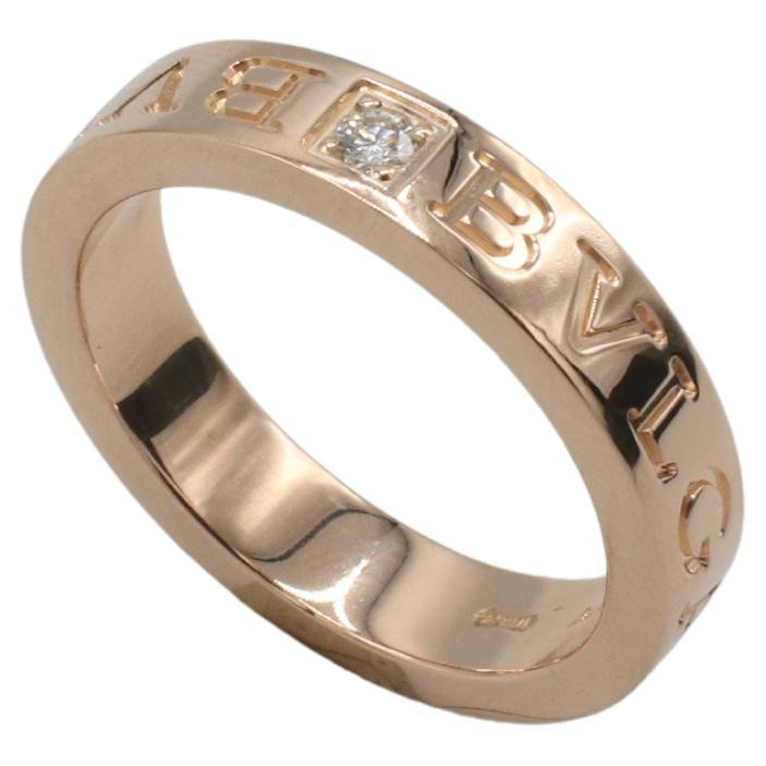 Bulgari Bvlgari B.zero1 Essential 18 Karat Rose Gold Natural Diamond Band Ring