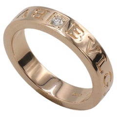 Bulgari Bvlgari B.zero1 Essential 18 Karat Rose Gold Natural Diamond Band Ring