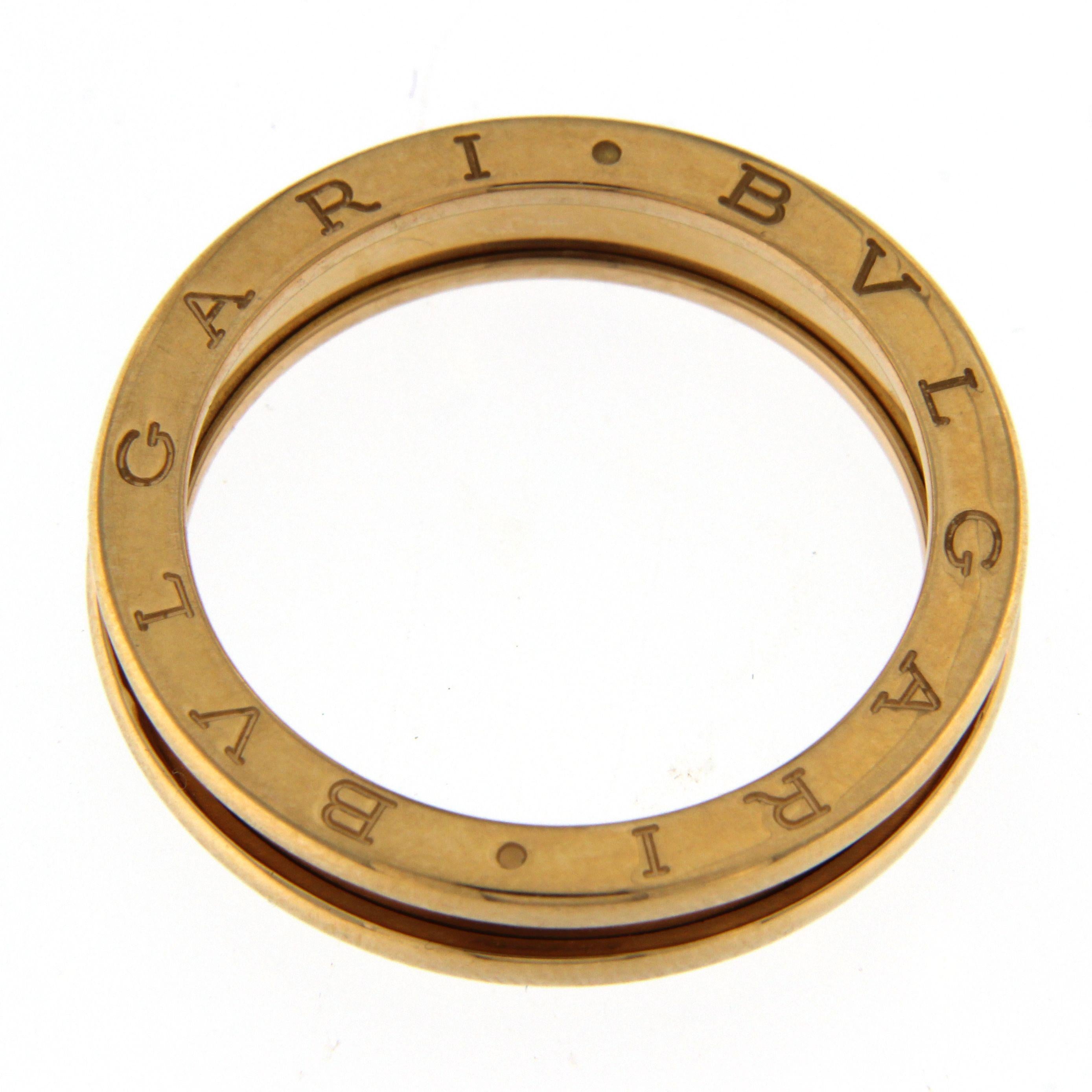 BZERO1 ring 18kt pink gold       size 64       1 Band