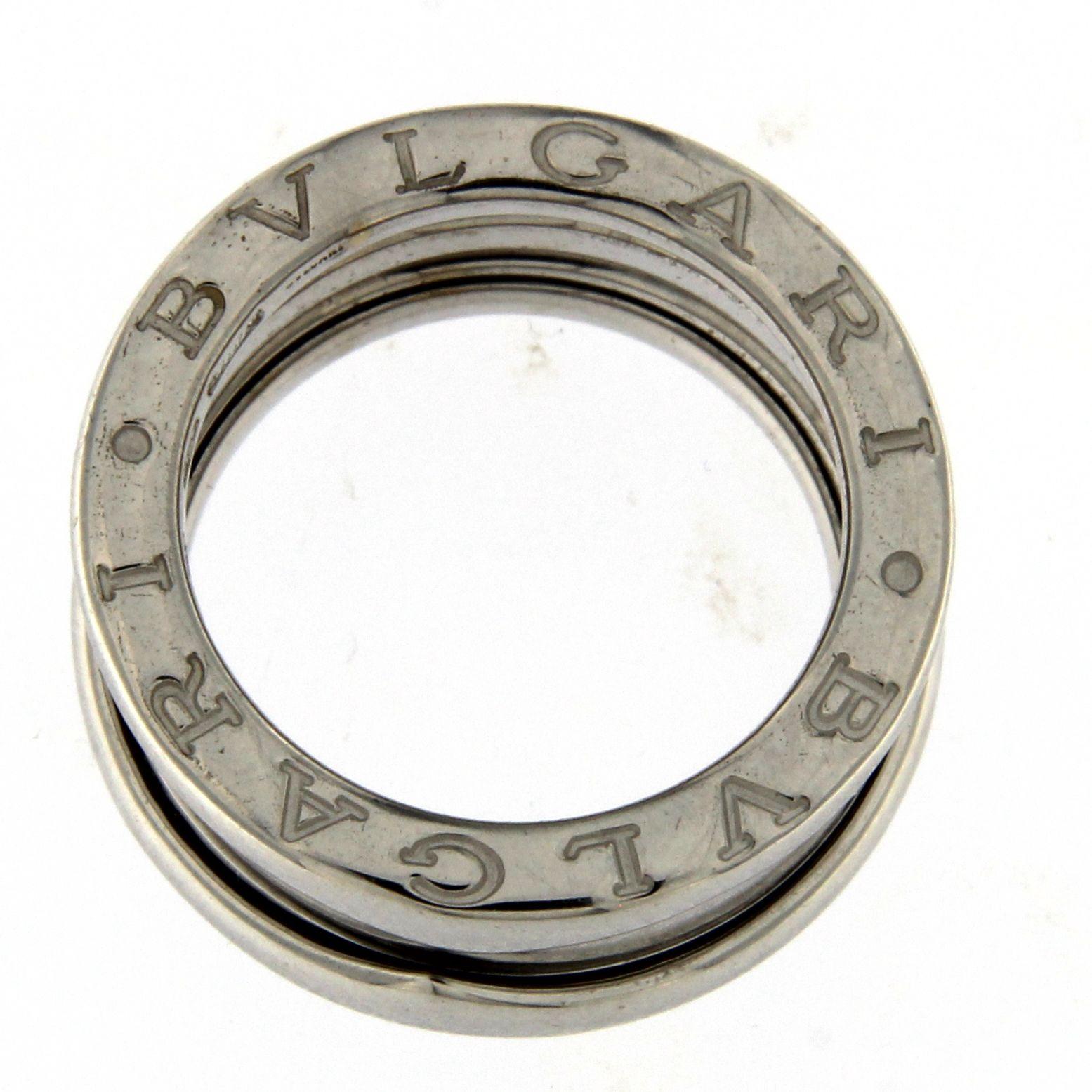 BZERO1 Ring 18 Karat White Gold 3 Band 5
