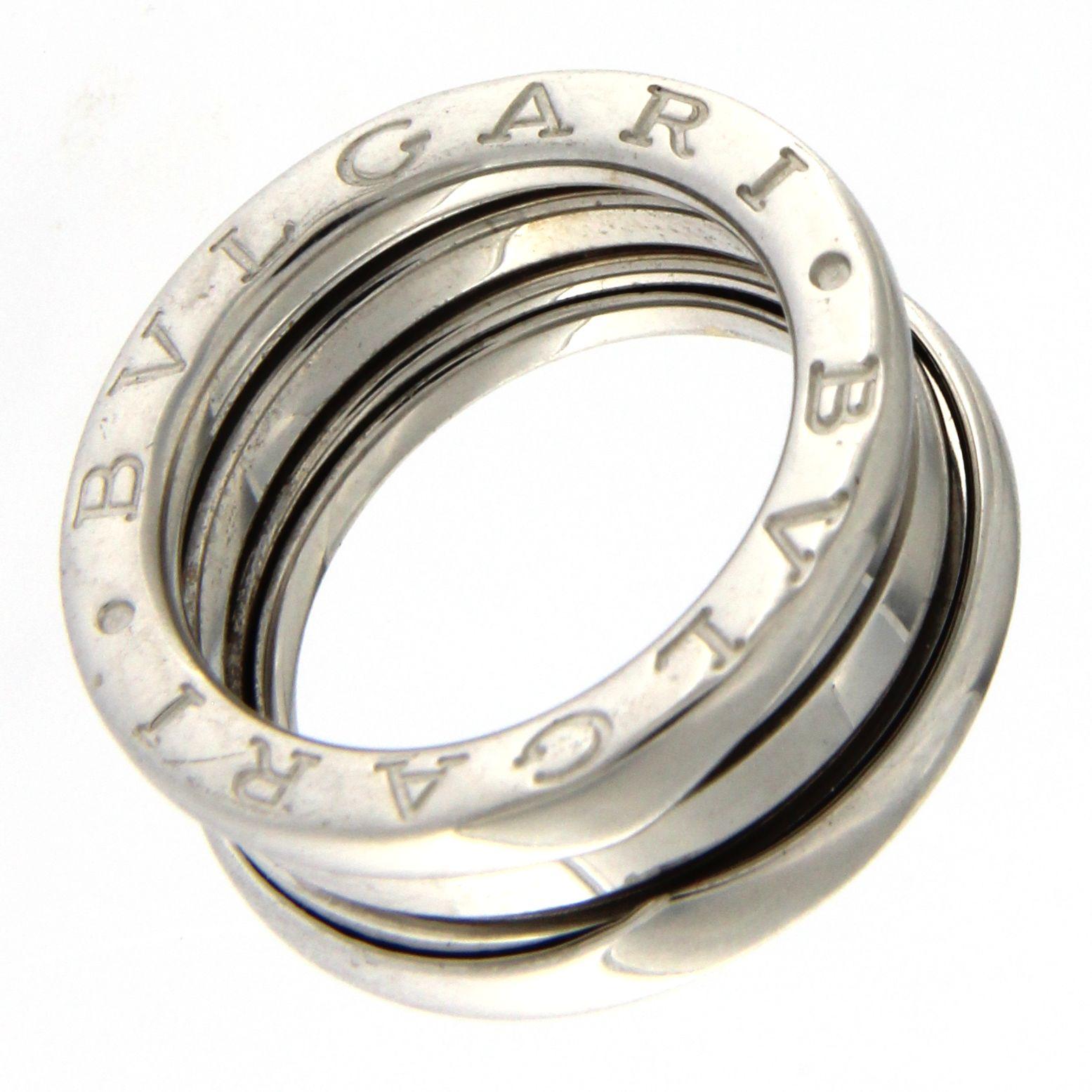 BZERO1 ring 18kt white gold       size 47       3 Band