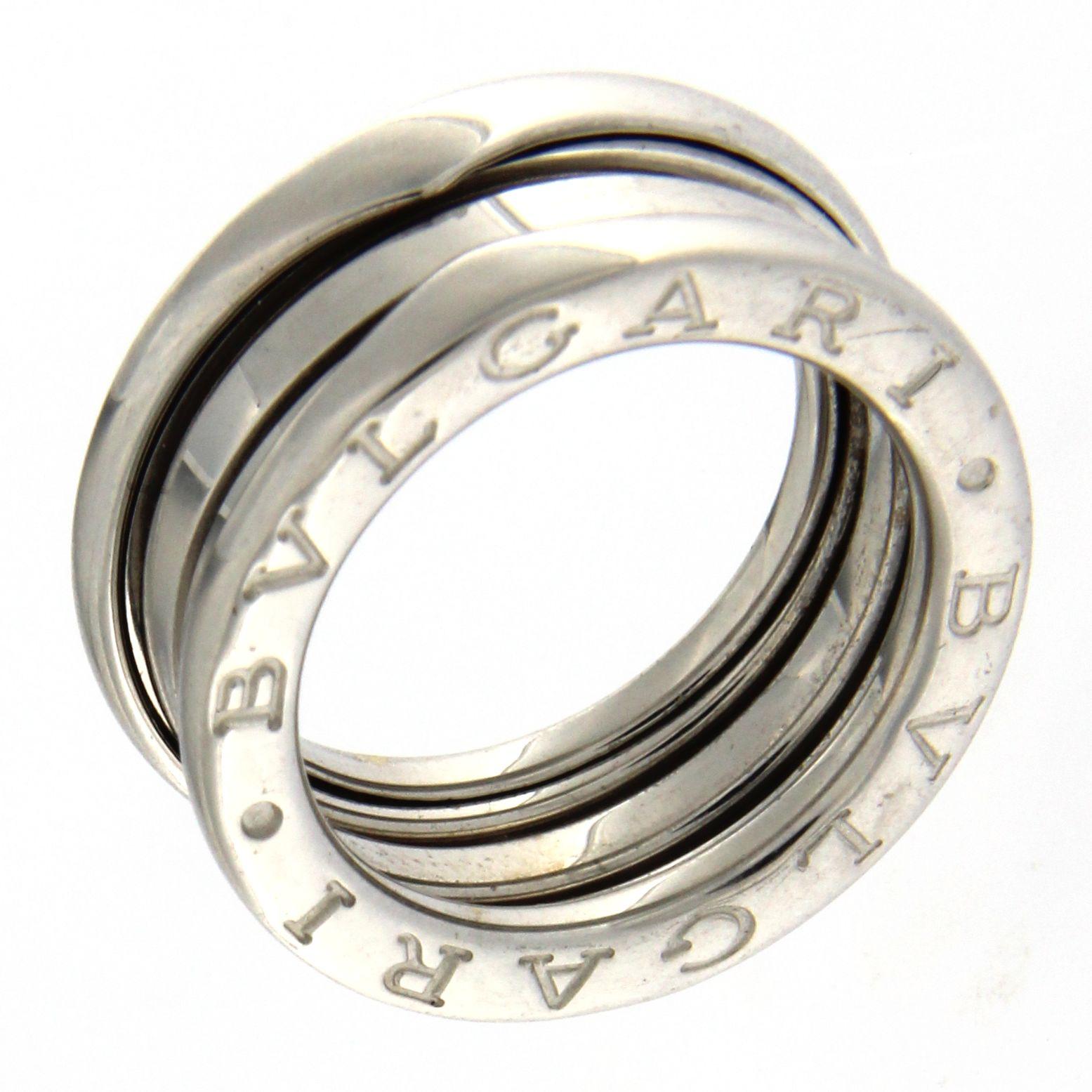 BZERO1 Ring 18 Karat White Gold 3 Band In New Condition In Milano, Lombardia
