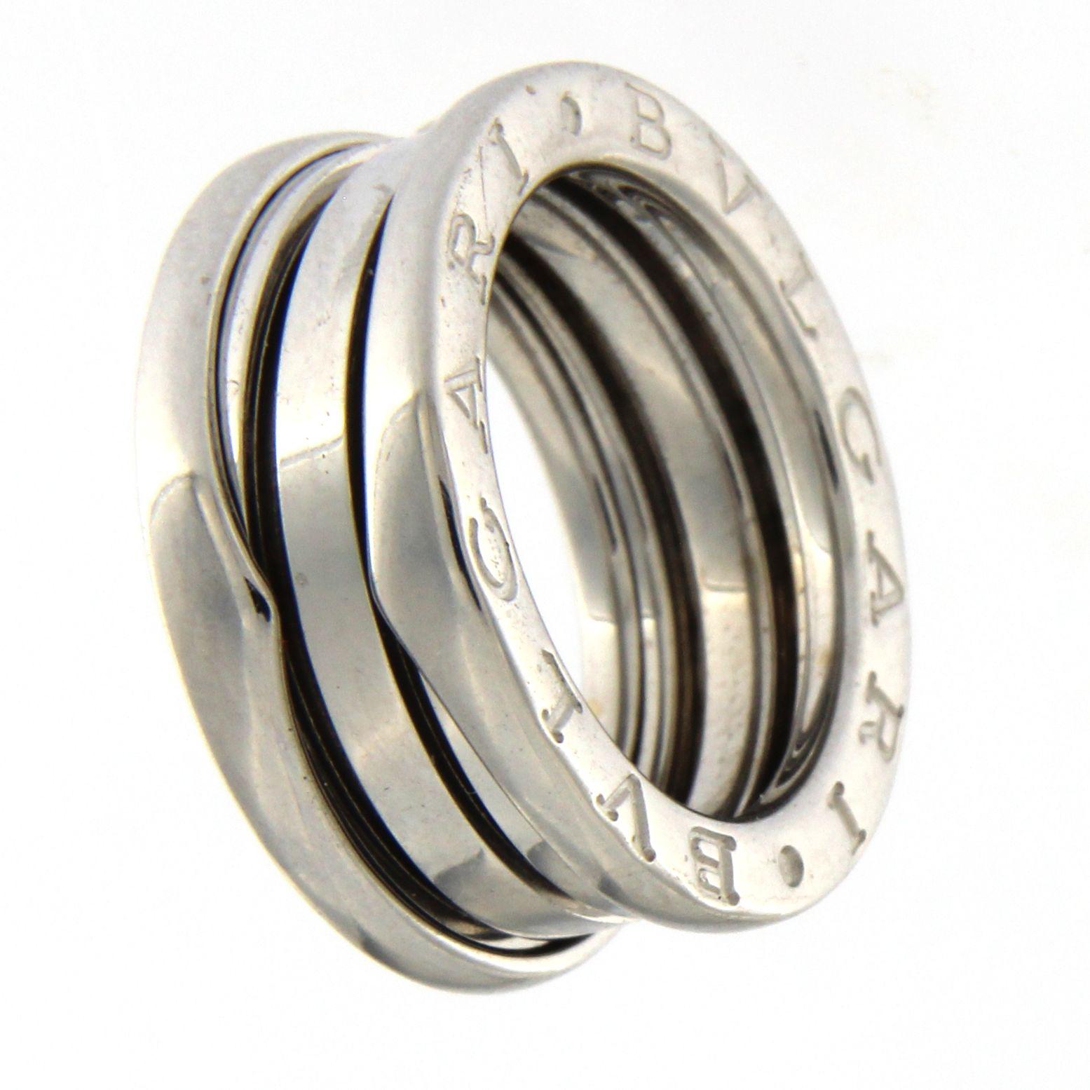 BZERO1 Ring 18 Karat White Gold 3 Band For Sale 2