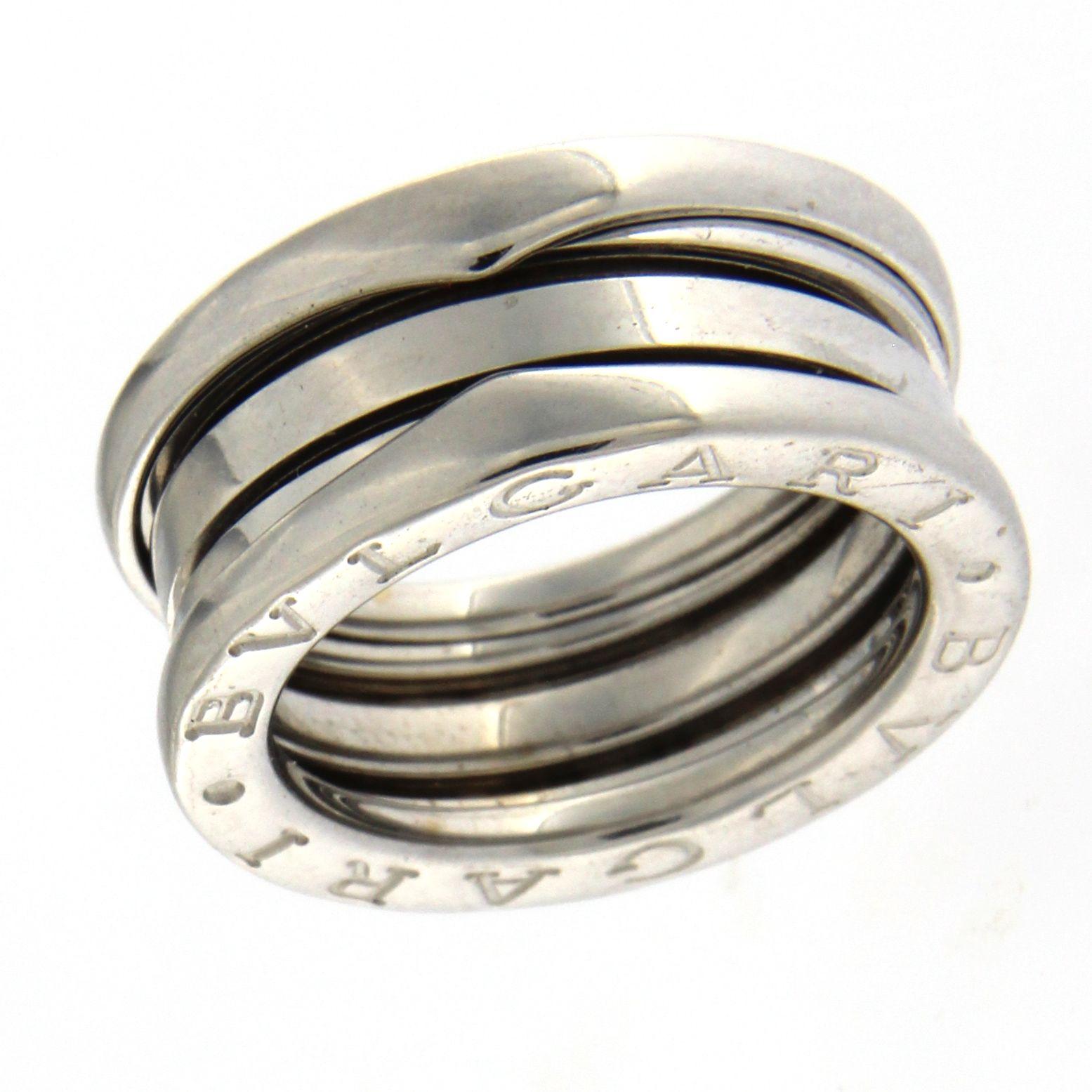 BZERO1 Ring 18 Karat White Gold 3 Band 4